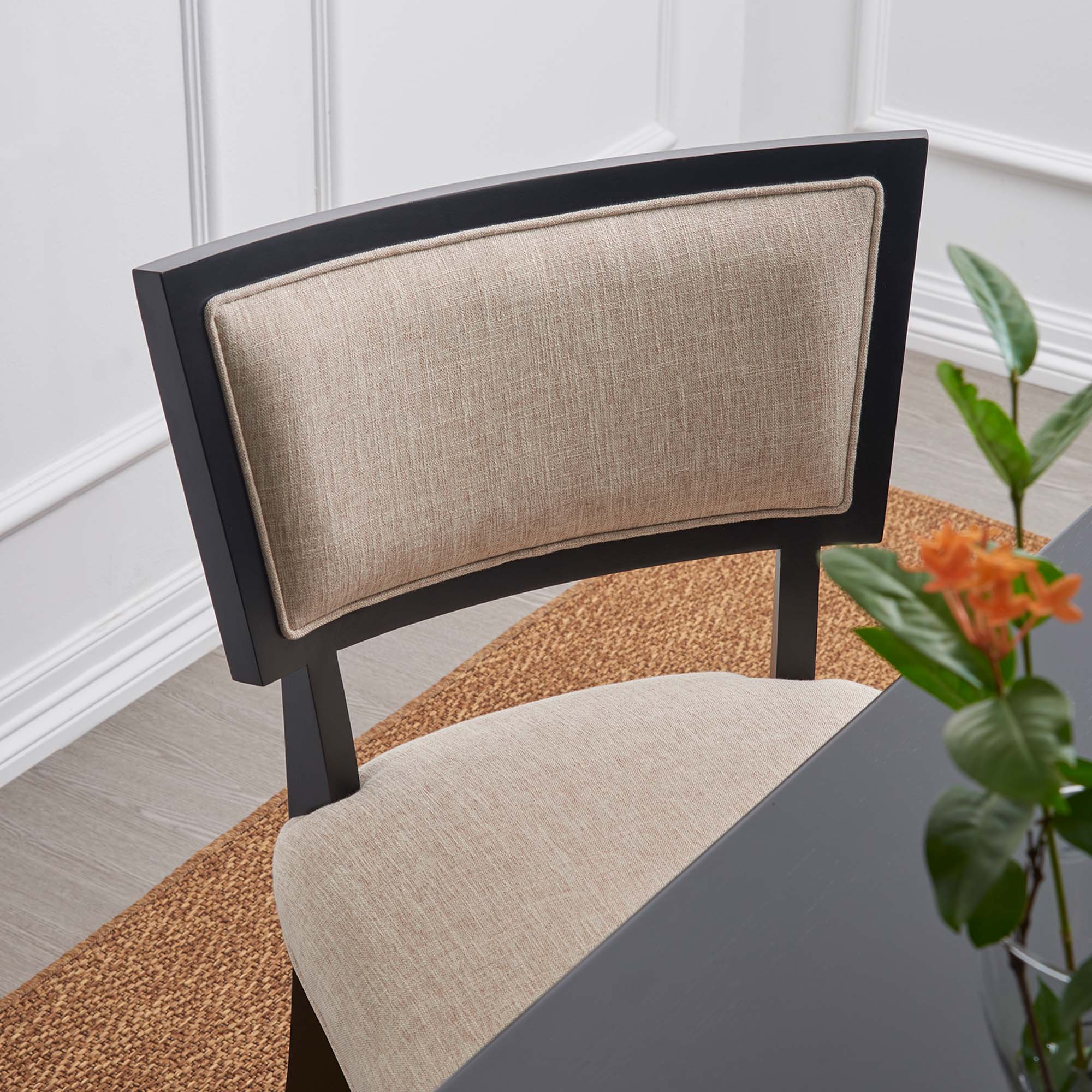 Pristine Upholstered Fabric Dining Chairs