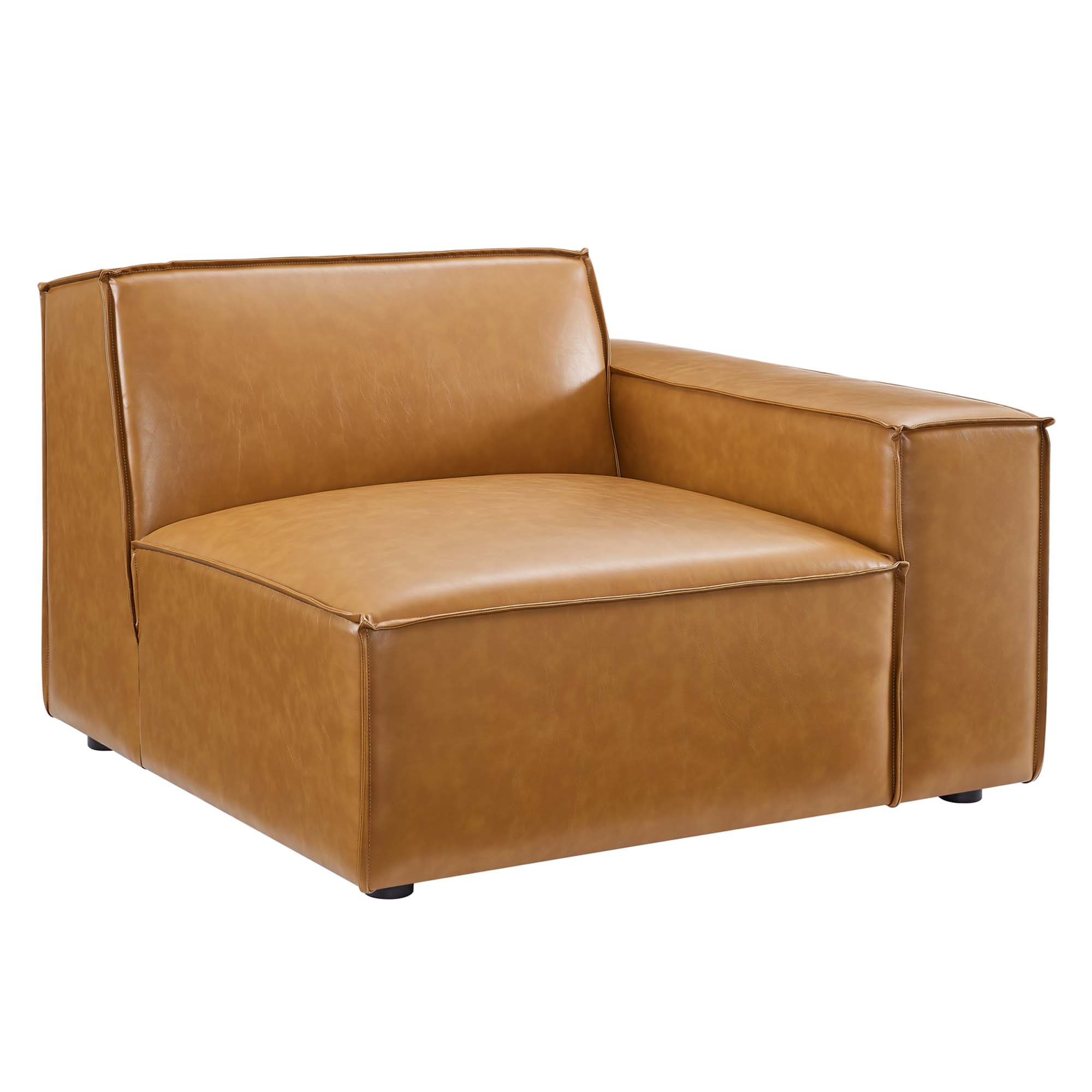 Restore 5-Piece Vegan Leather Sectional Sofa, Configuration 2