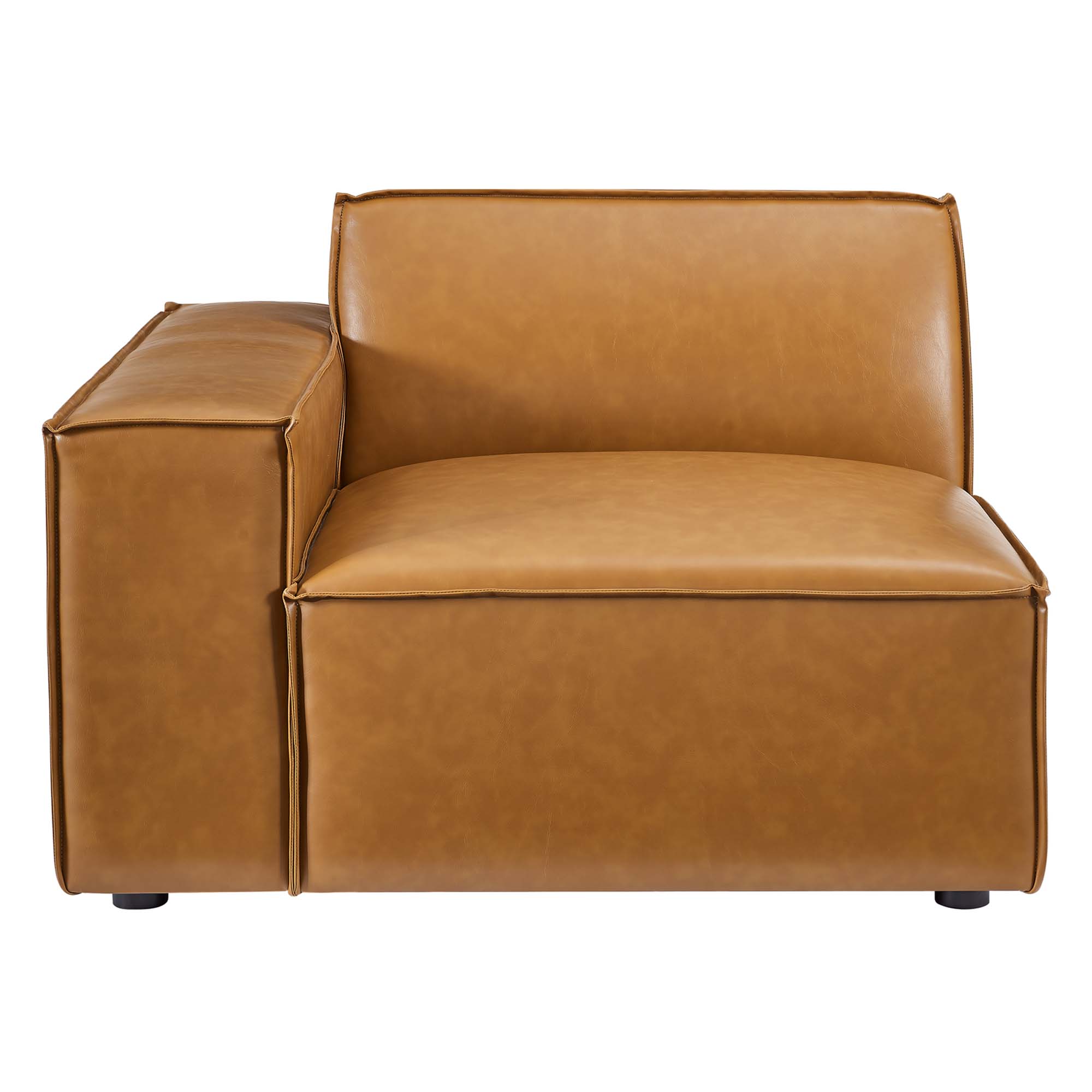Restore 6-Piece Vegan Leather Sectional Sofa, Configuration 1