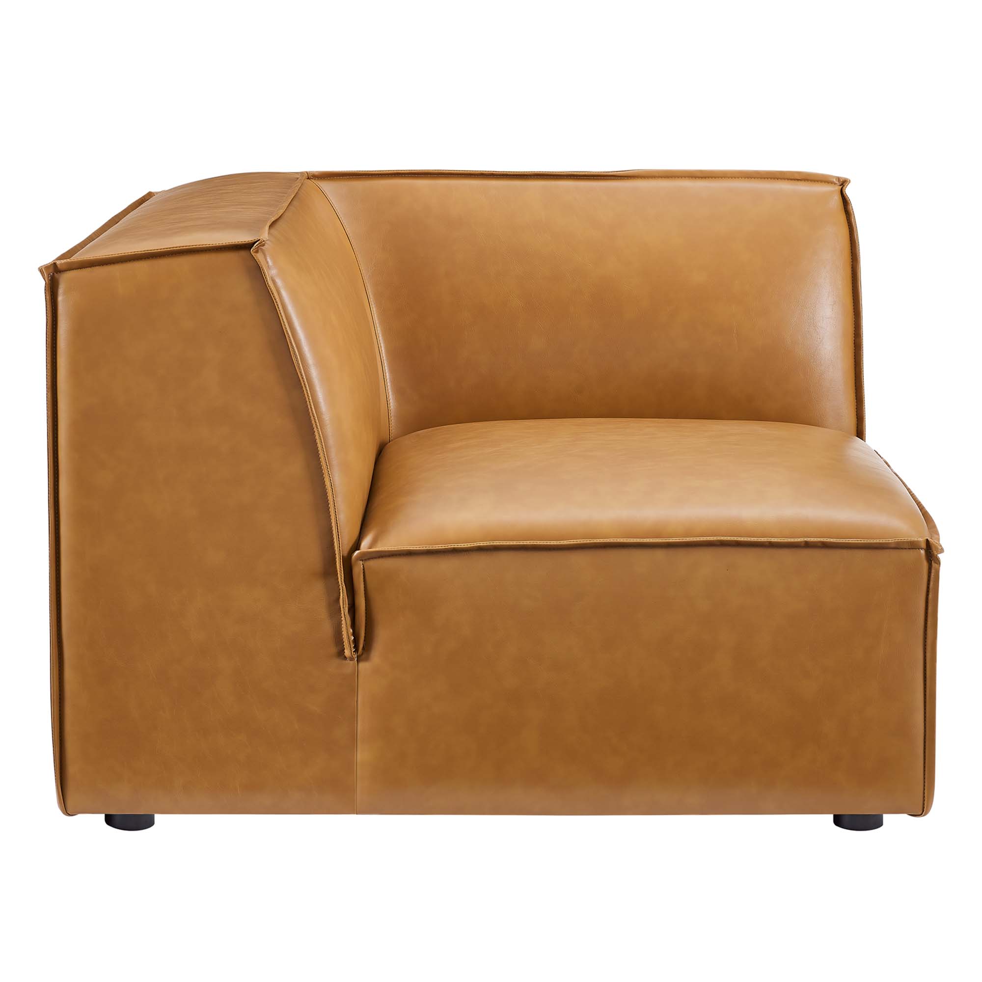Restore 6-Piece Vegan Leather Sectional Sofa, Configuration 2