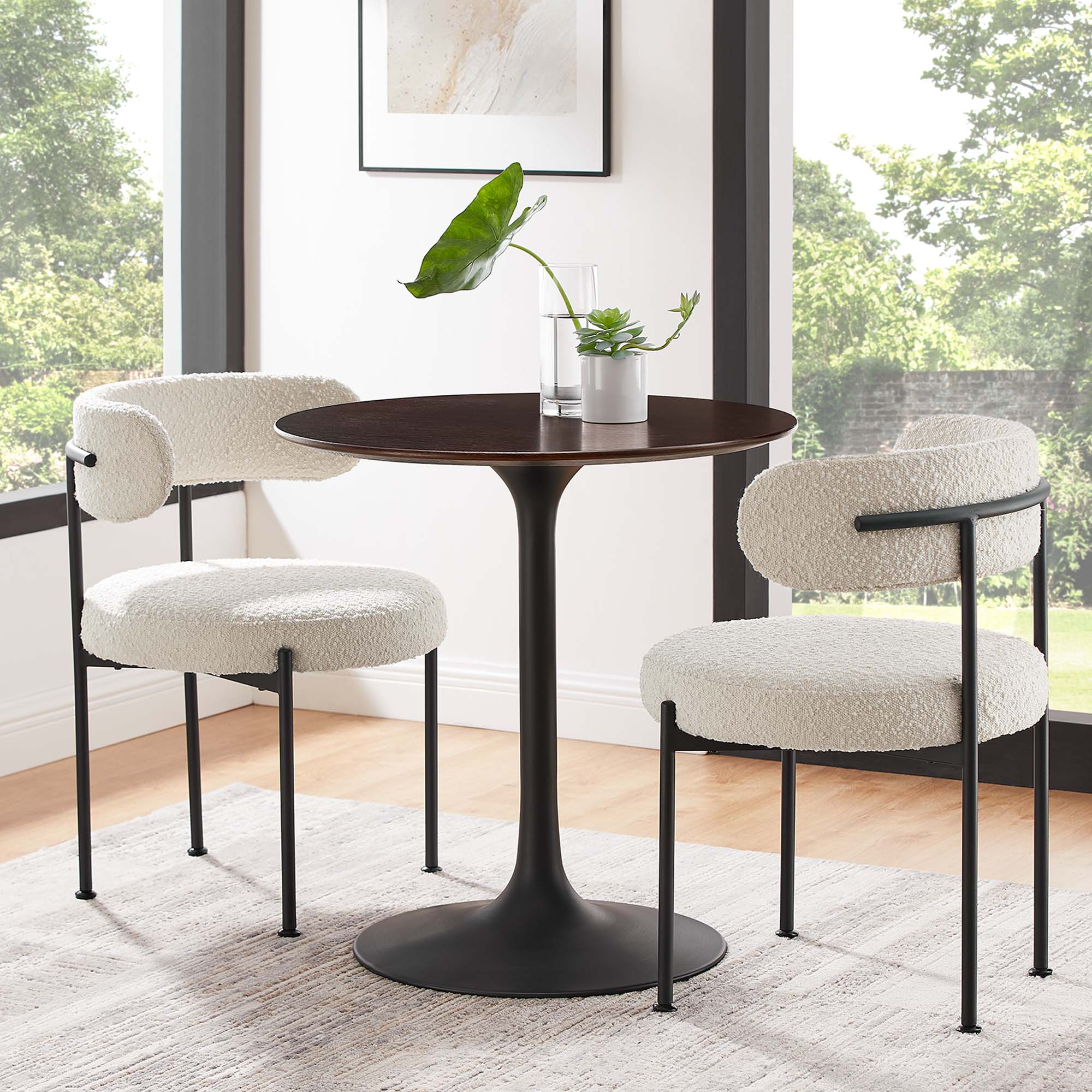 Lippa 28" Round Wood Dining Table