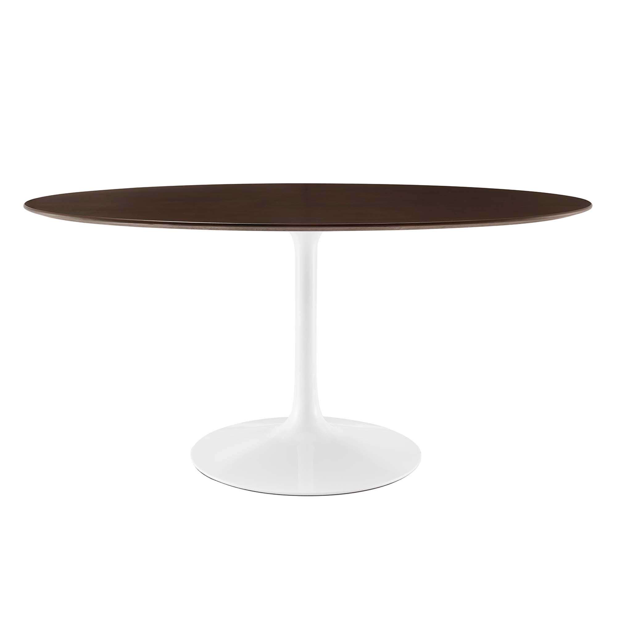 Lippa 60" Oval Cherry Walnut Wood Dining Table