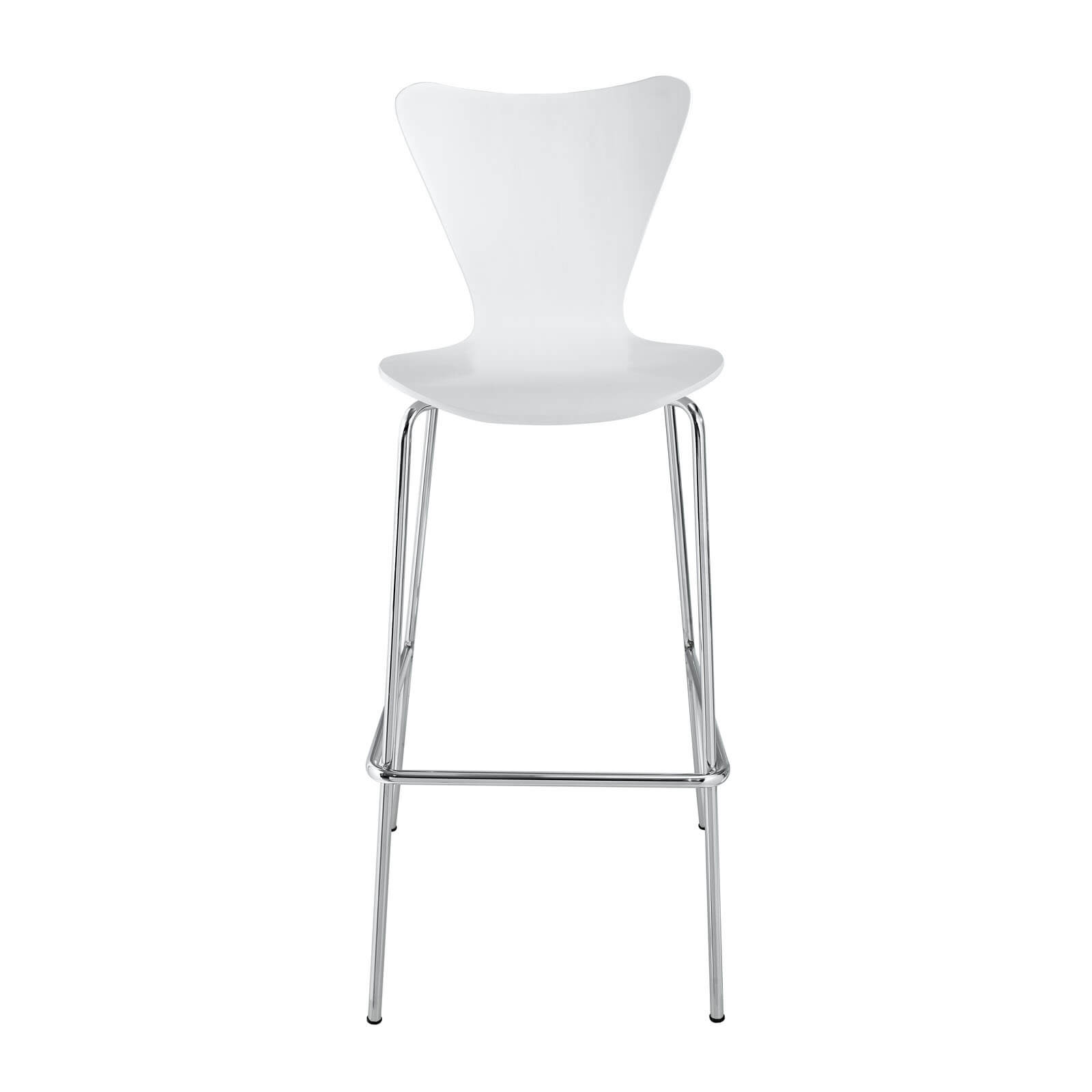 Ernie Bar Stool, White by Modway Furniture