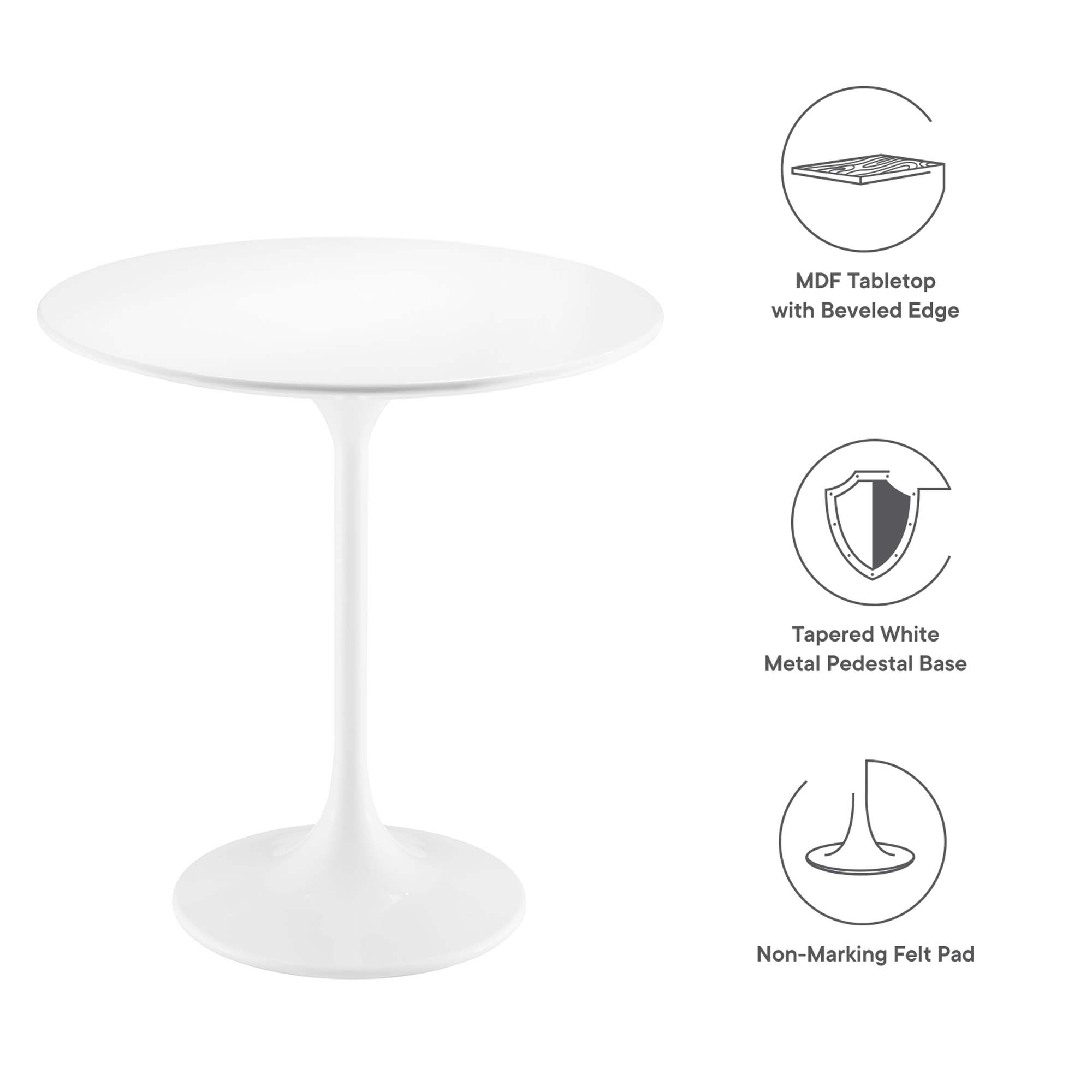 Lippa 20" Round Wood Side Table
