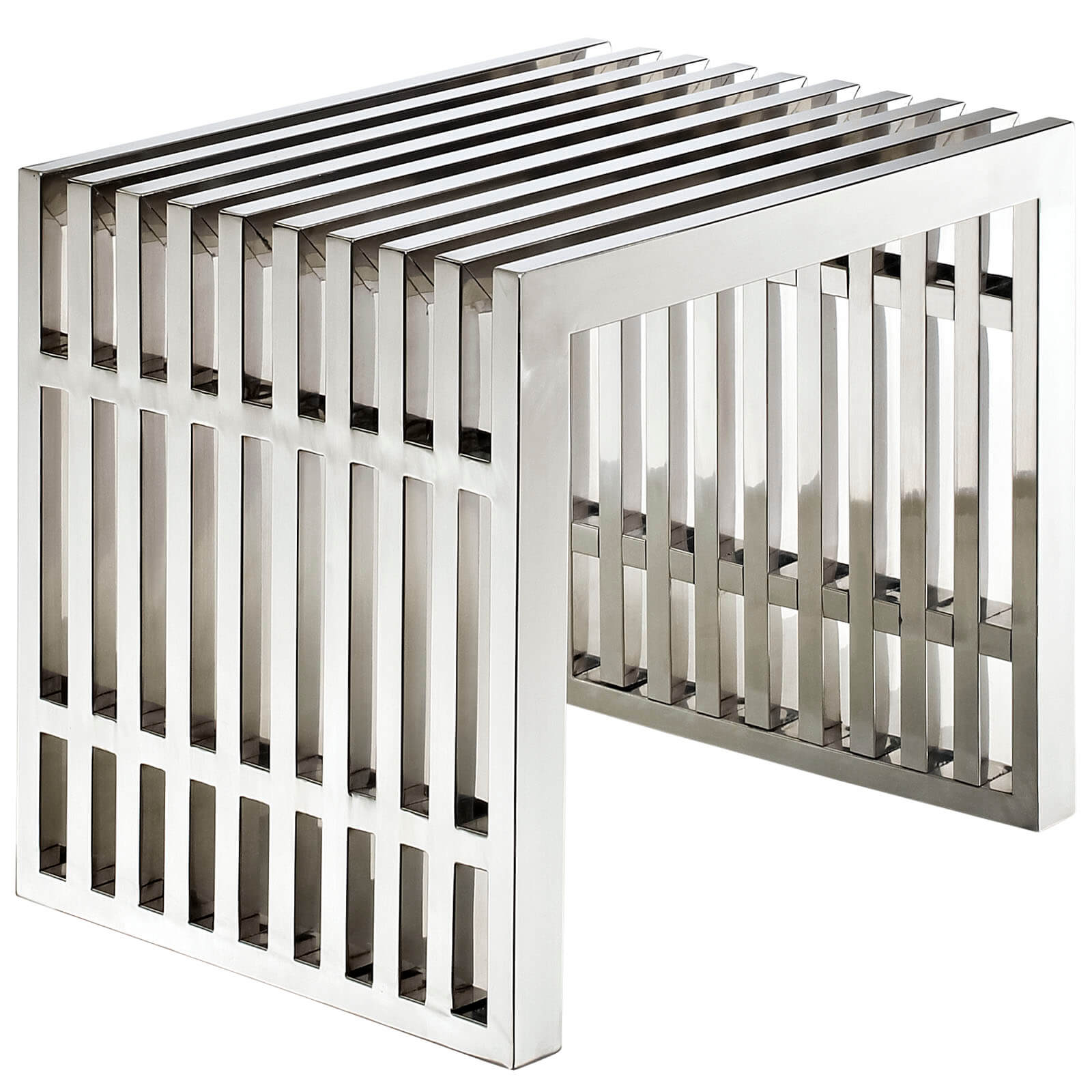 Gridiron Small Stainless Steel Bench - Thumbnail 2