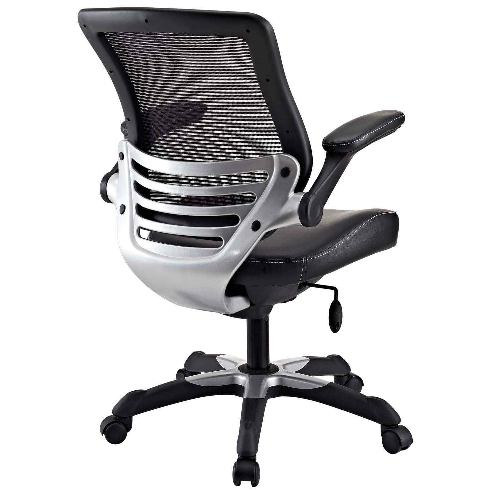 Edge Vinyl Office Chair, Black by Modway Furniture
