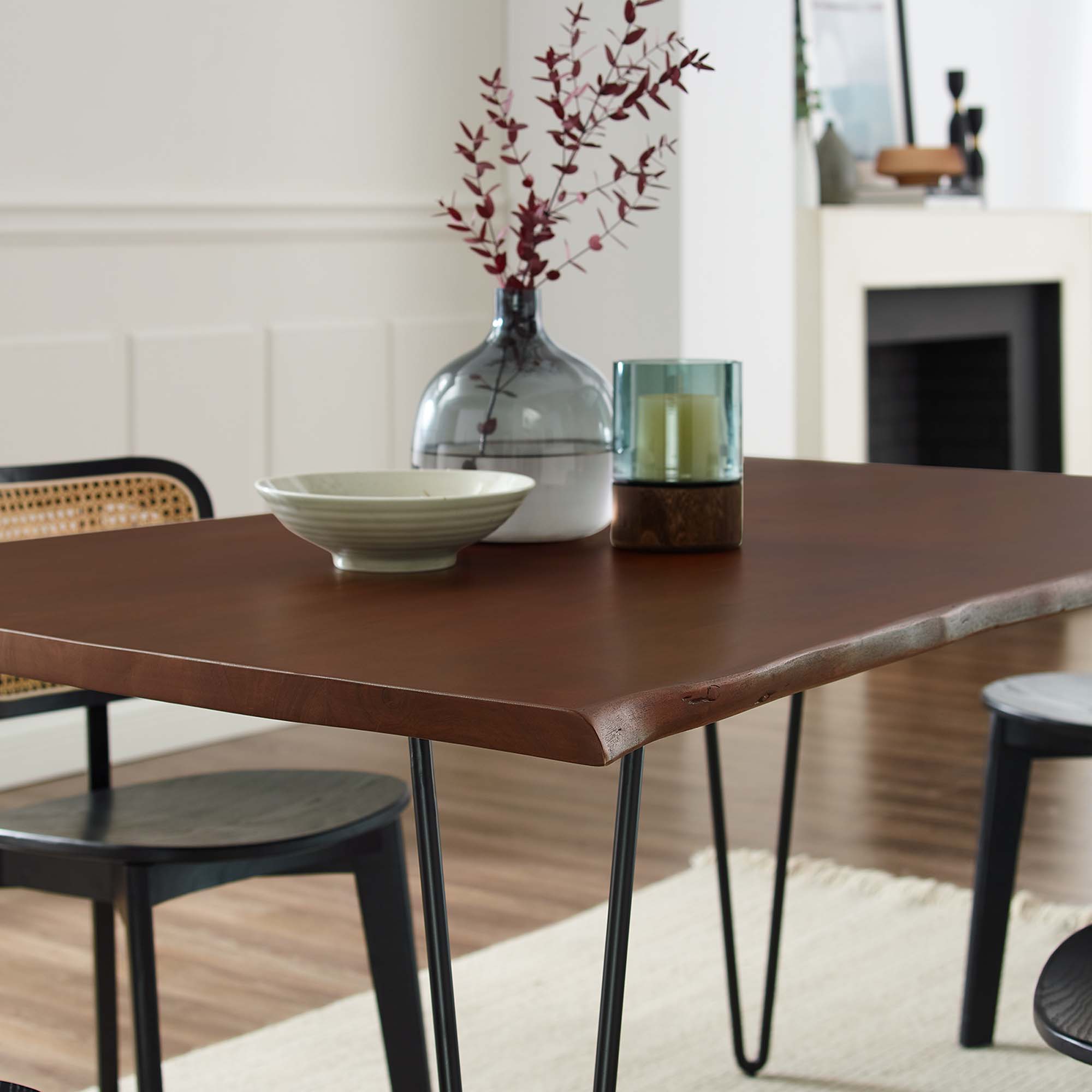 Ardor 60" Live Edge Acacia Wood Dining Table