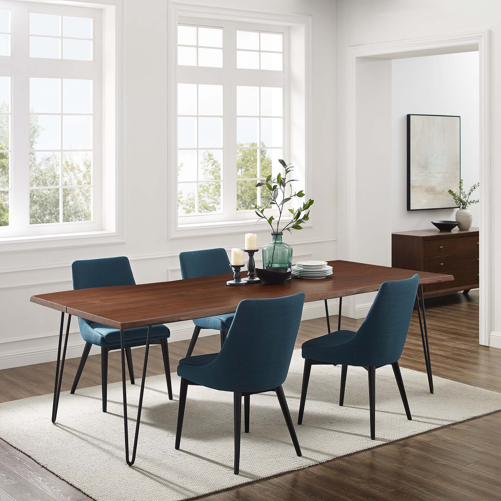 Ardor 96" Live Edge Acacia Wood Dining Table