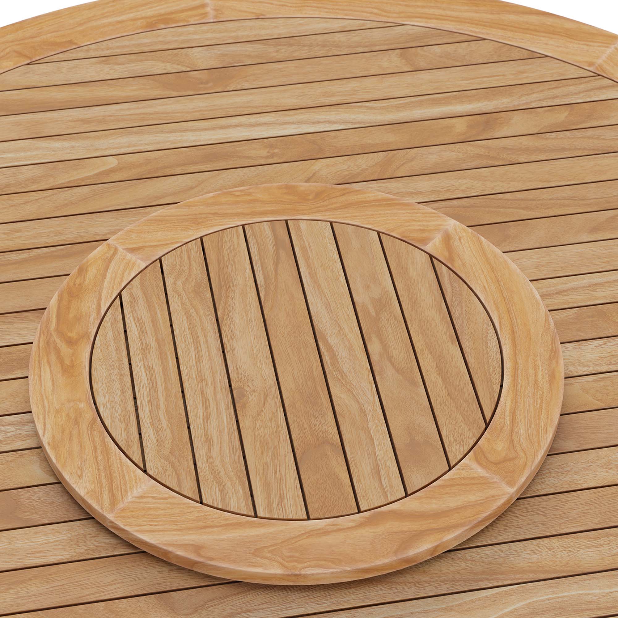 Wellspring 5-Pc Outdoor Patio Teak Wood Dining Set