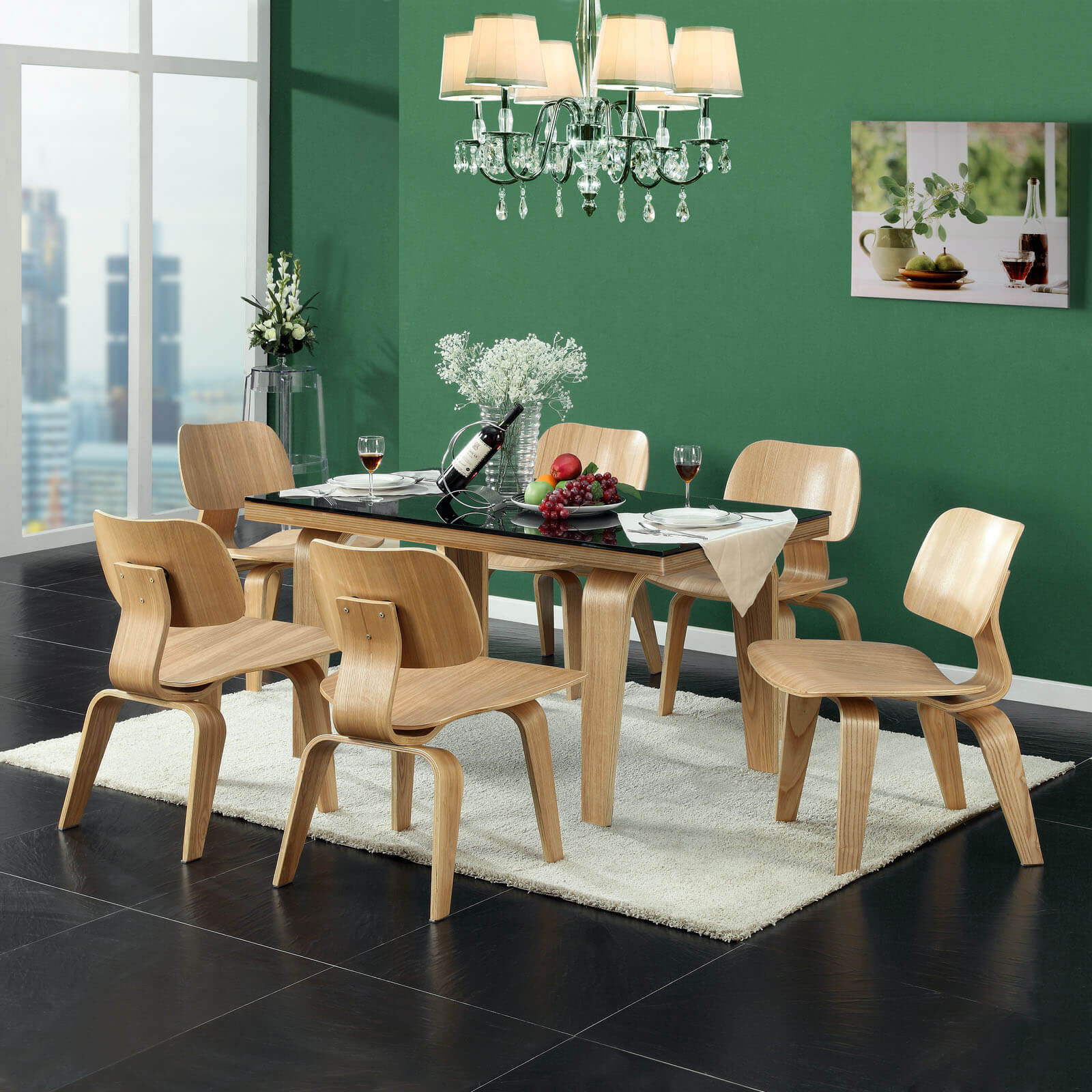 Fathom Dining Side Chair, Natural by Modway Furniture