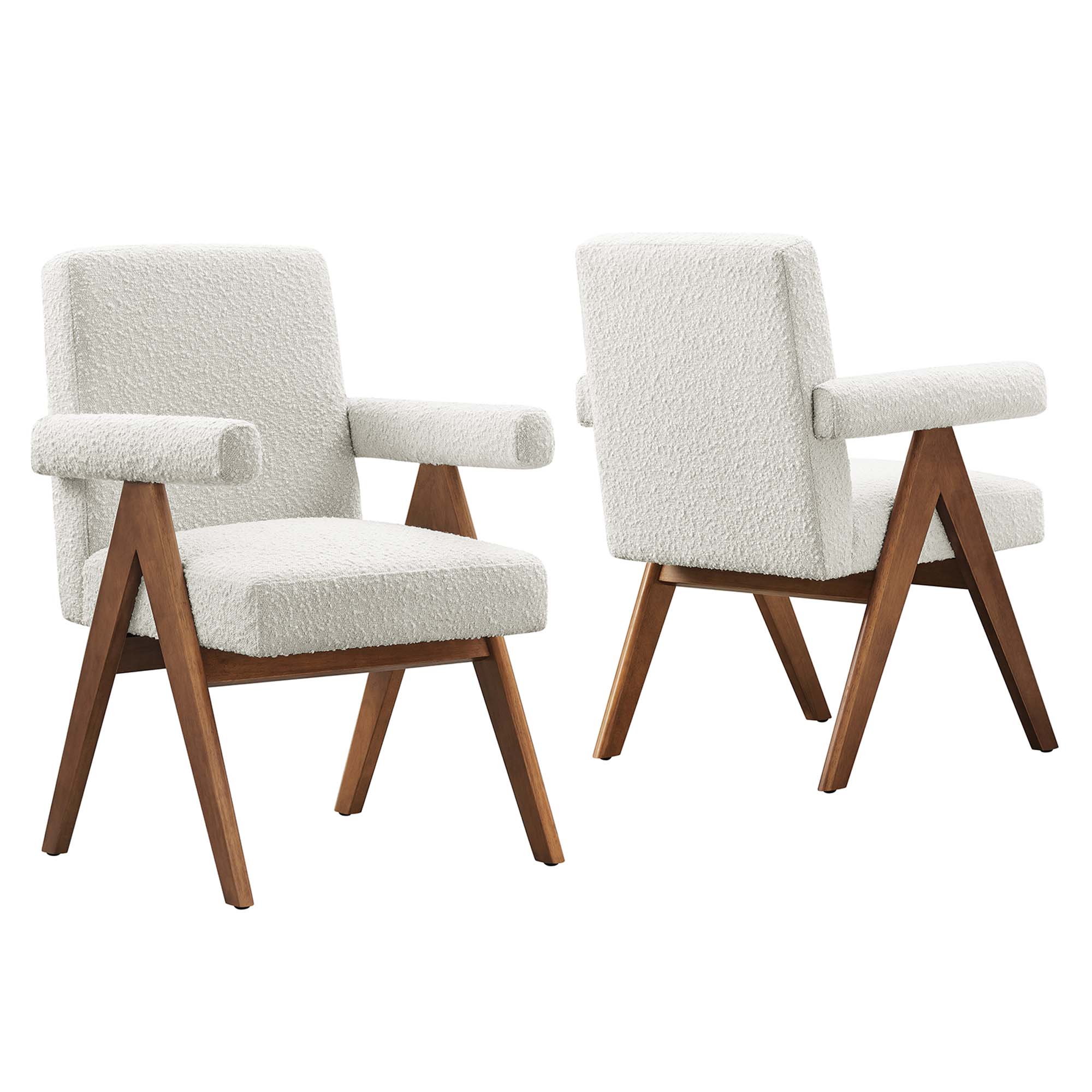 Lyra Boucle Fabric Dining Room Chair
