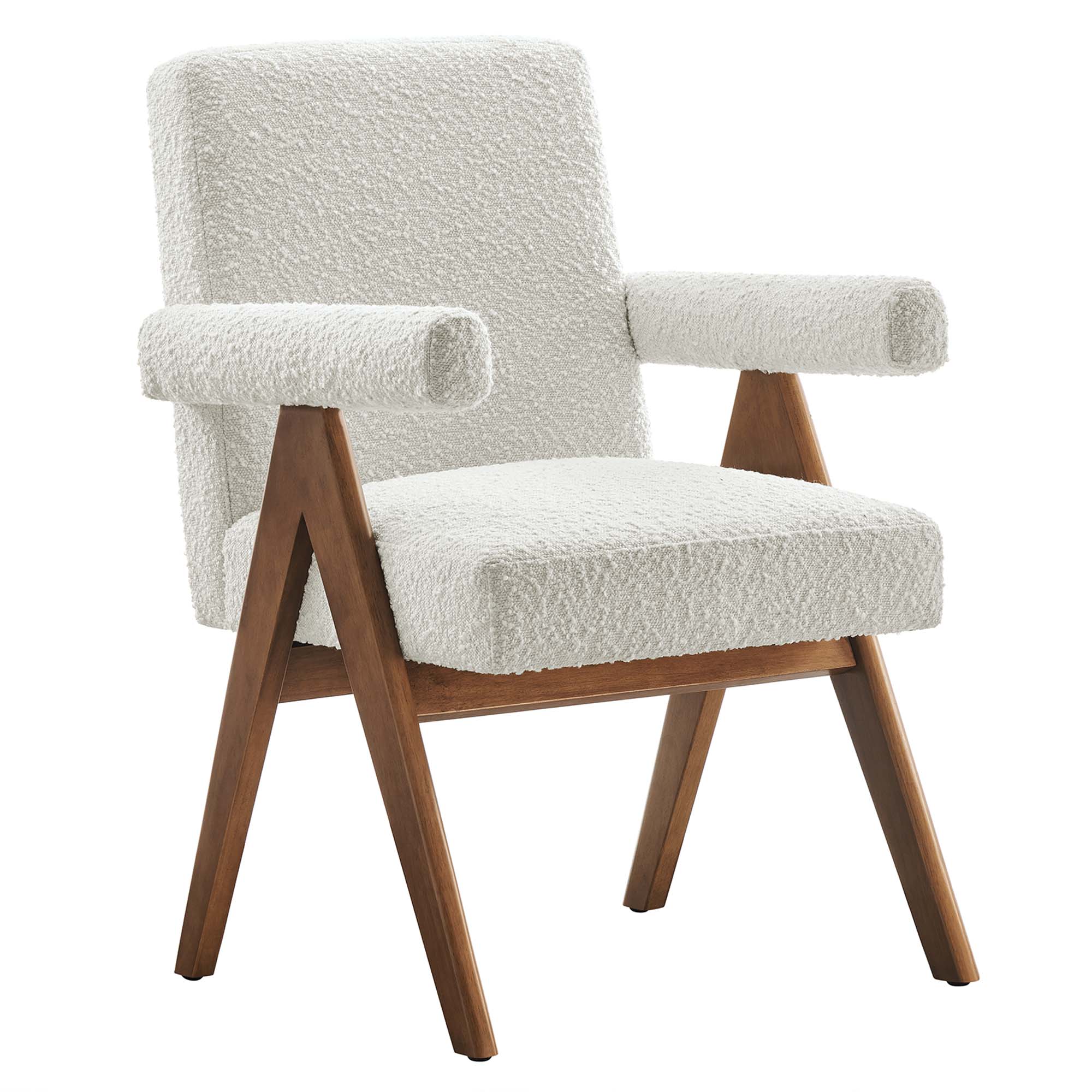 Lyra Boucle Fabric Dining Room Chair