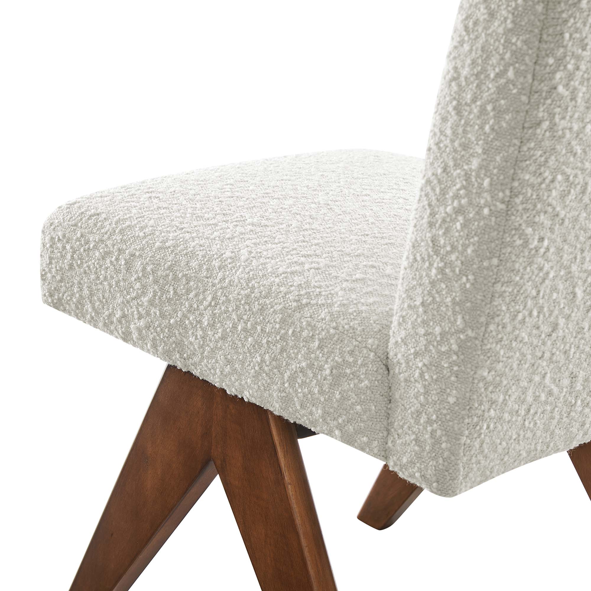 Lyra Boucle Fabric Dining Room Side Chair