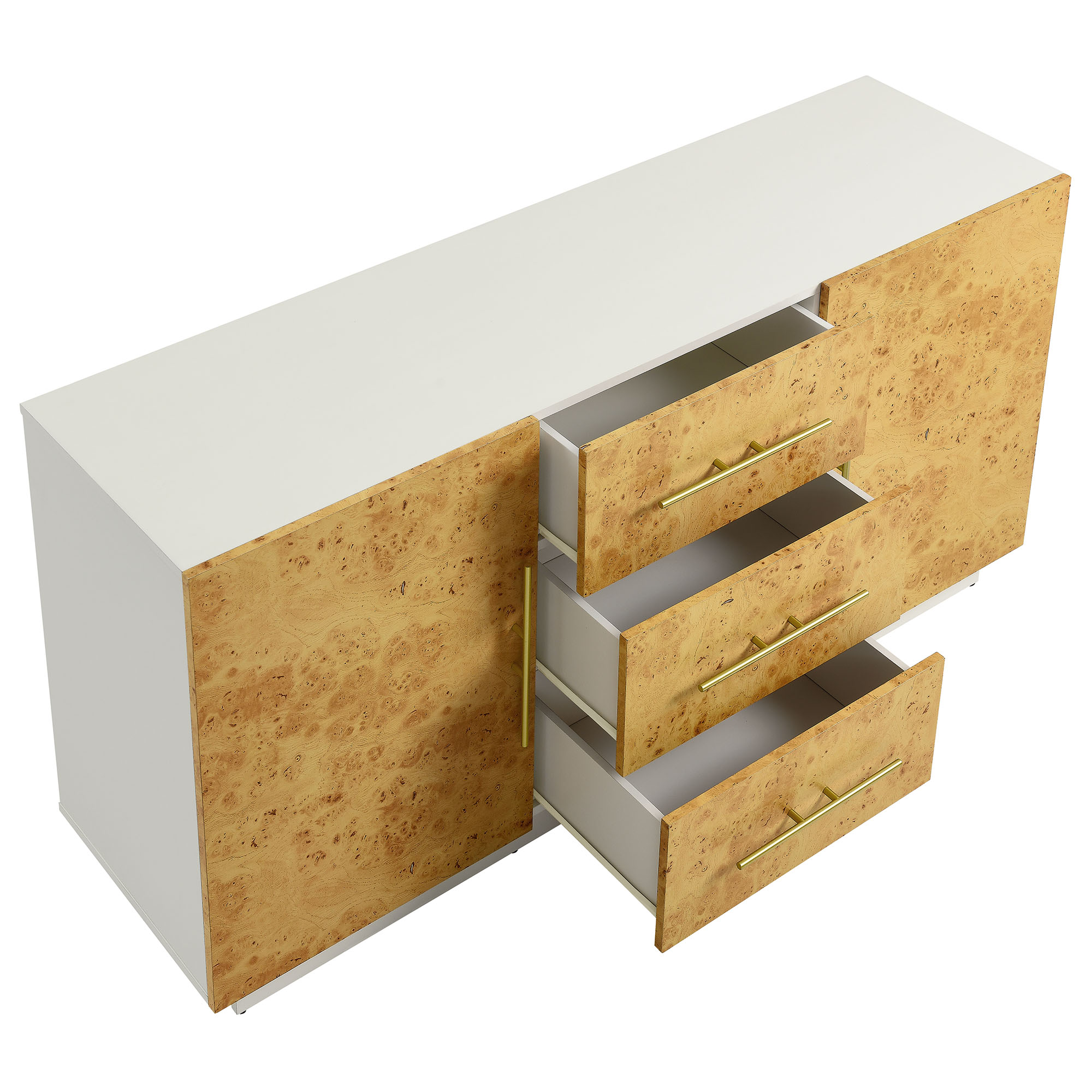 Abel 59" Wood Sideboard Buffet TV Stand