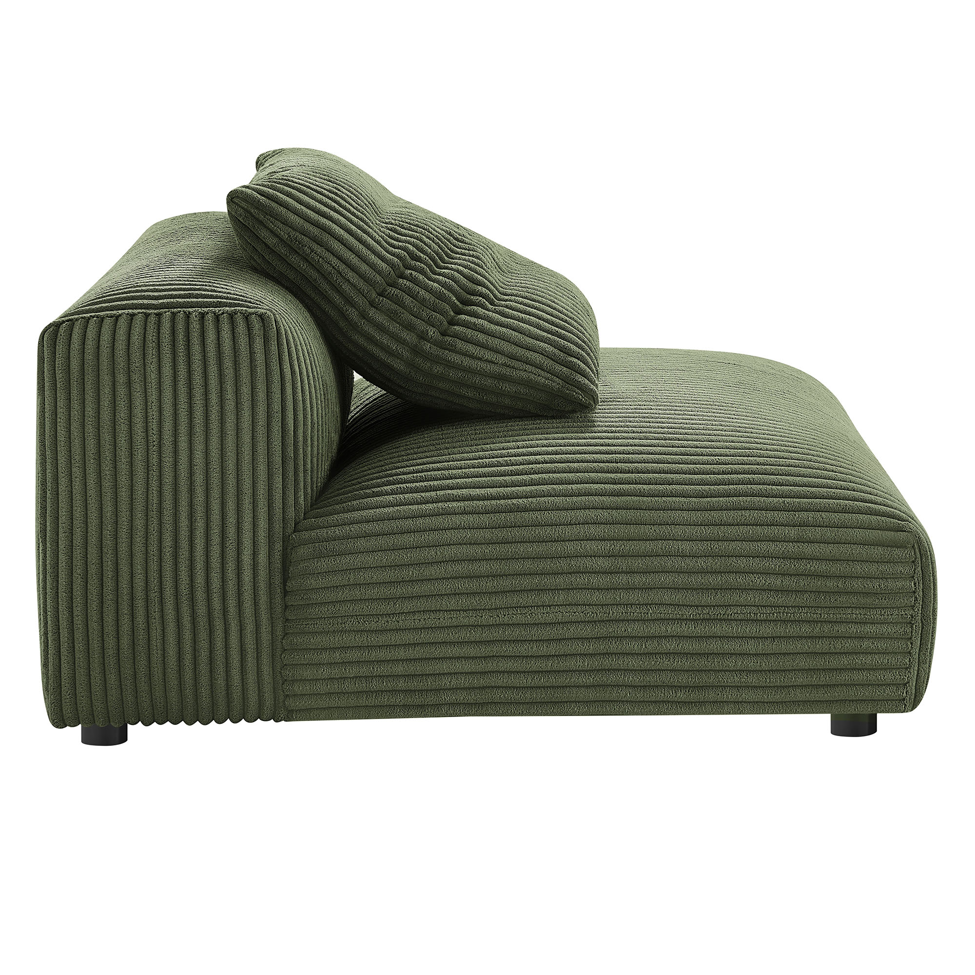 Solace 3-Piece Modular Corduroy Upholstered Sofa