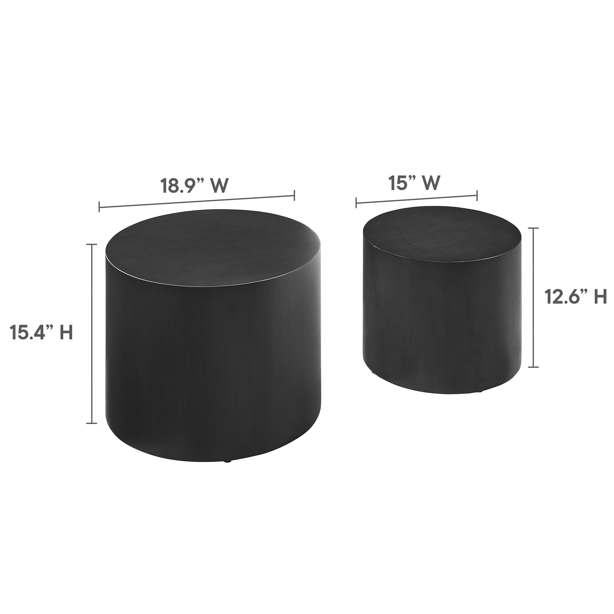 Amani Round Nesting Coffee Tables