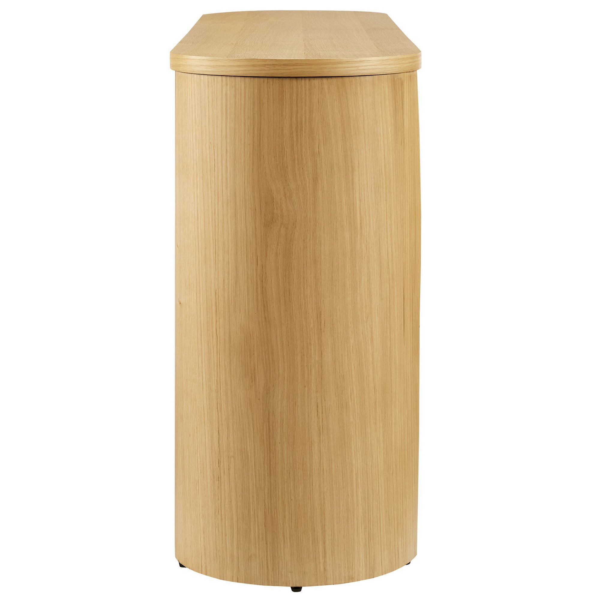 Aspect Oval Wood Entryway Console Table
