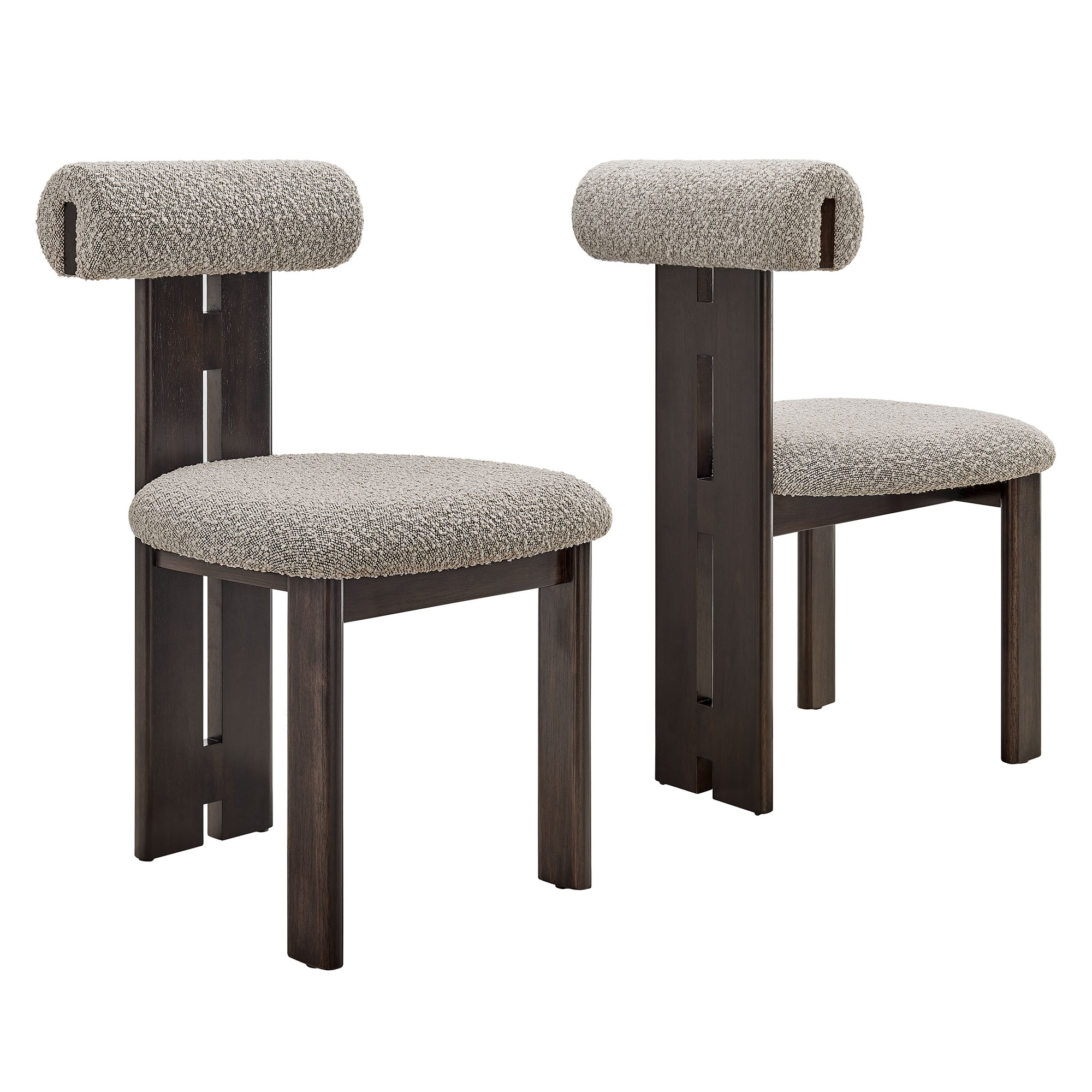 Torian Boucle Fabric Dining Chair