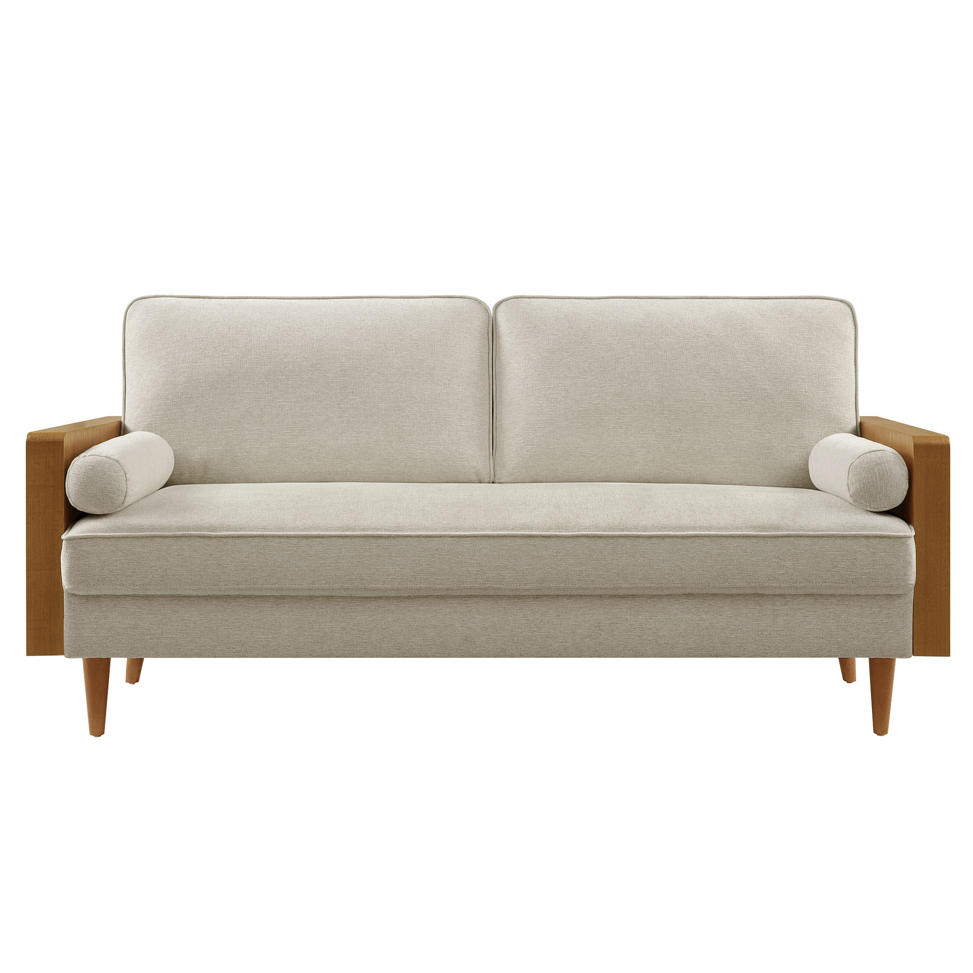 Kellan Heathered Weave Fabric Loveseat