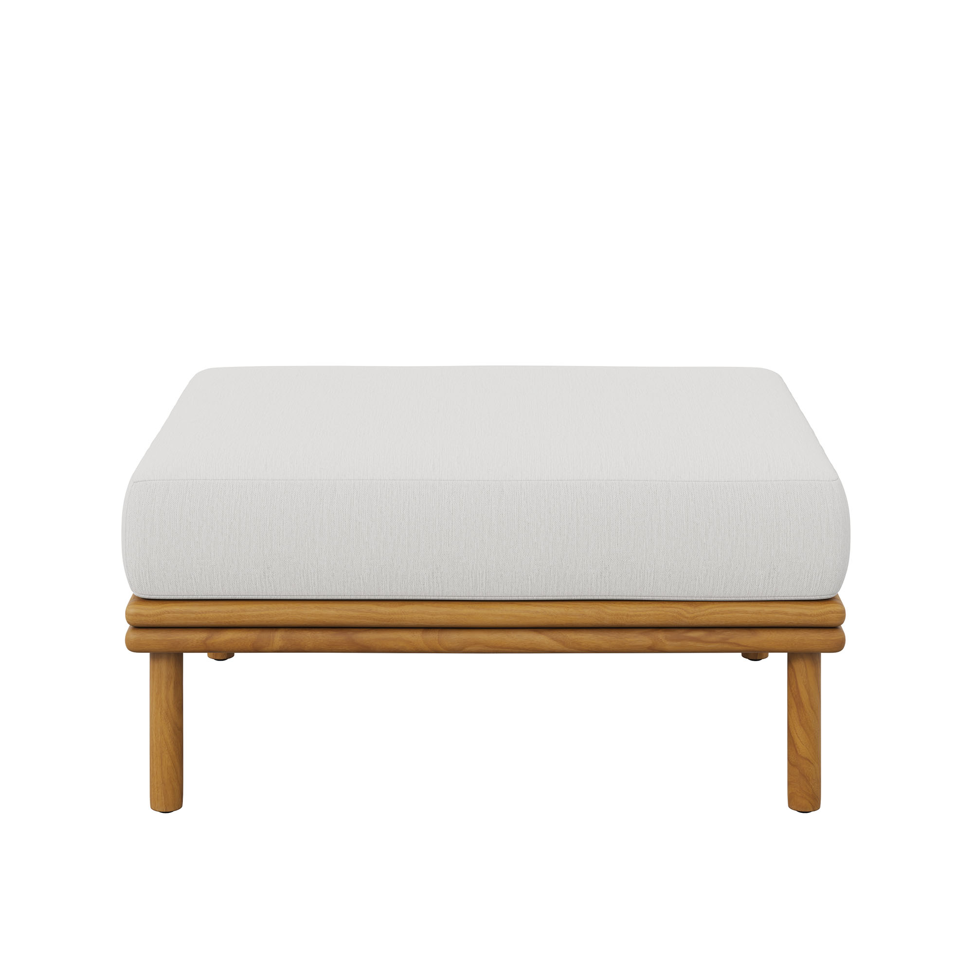 Wren Outdoor Patio Teak Wood Ottoman