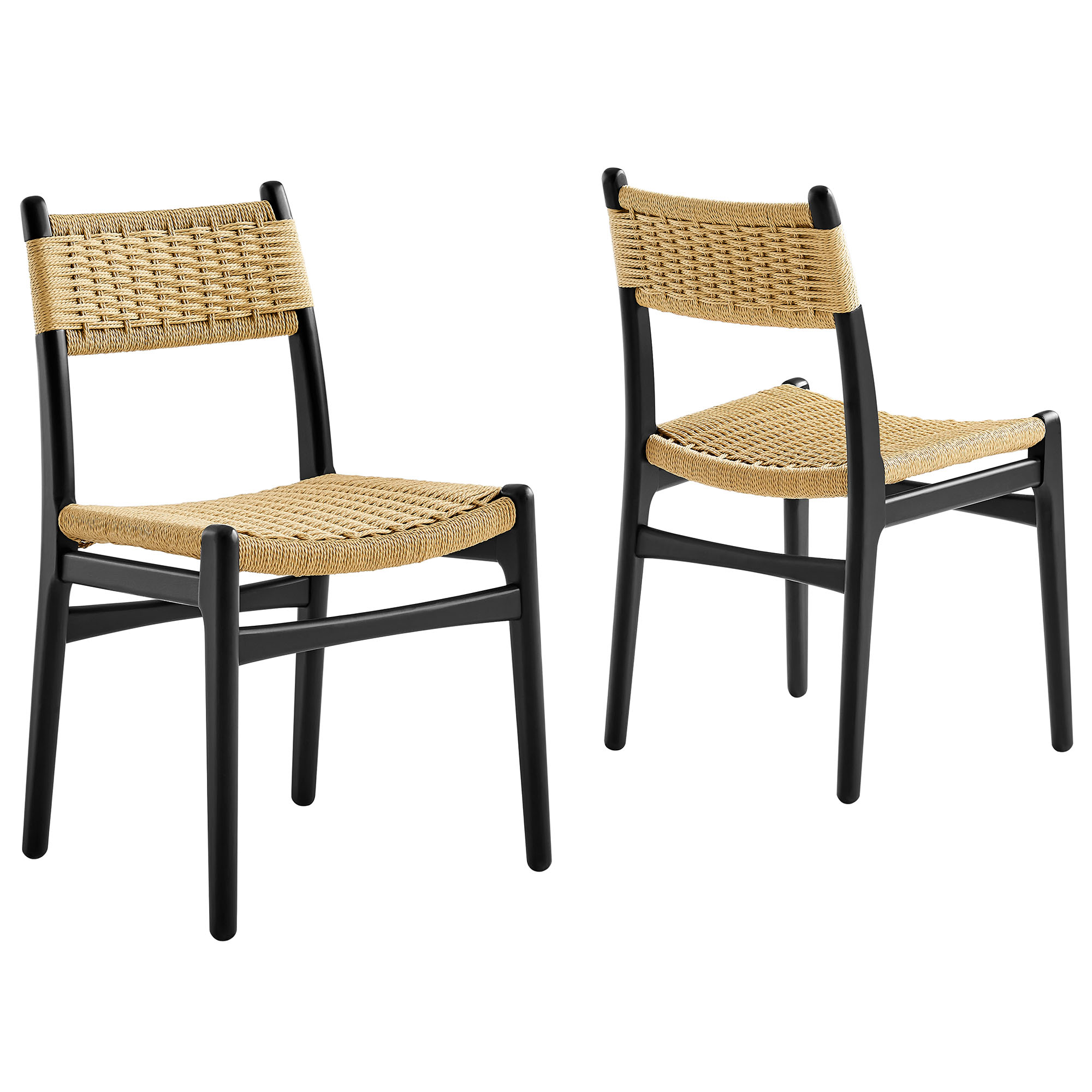 Wynn Rope and Wood Dining Side Chairs