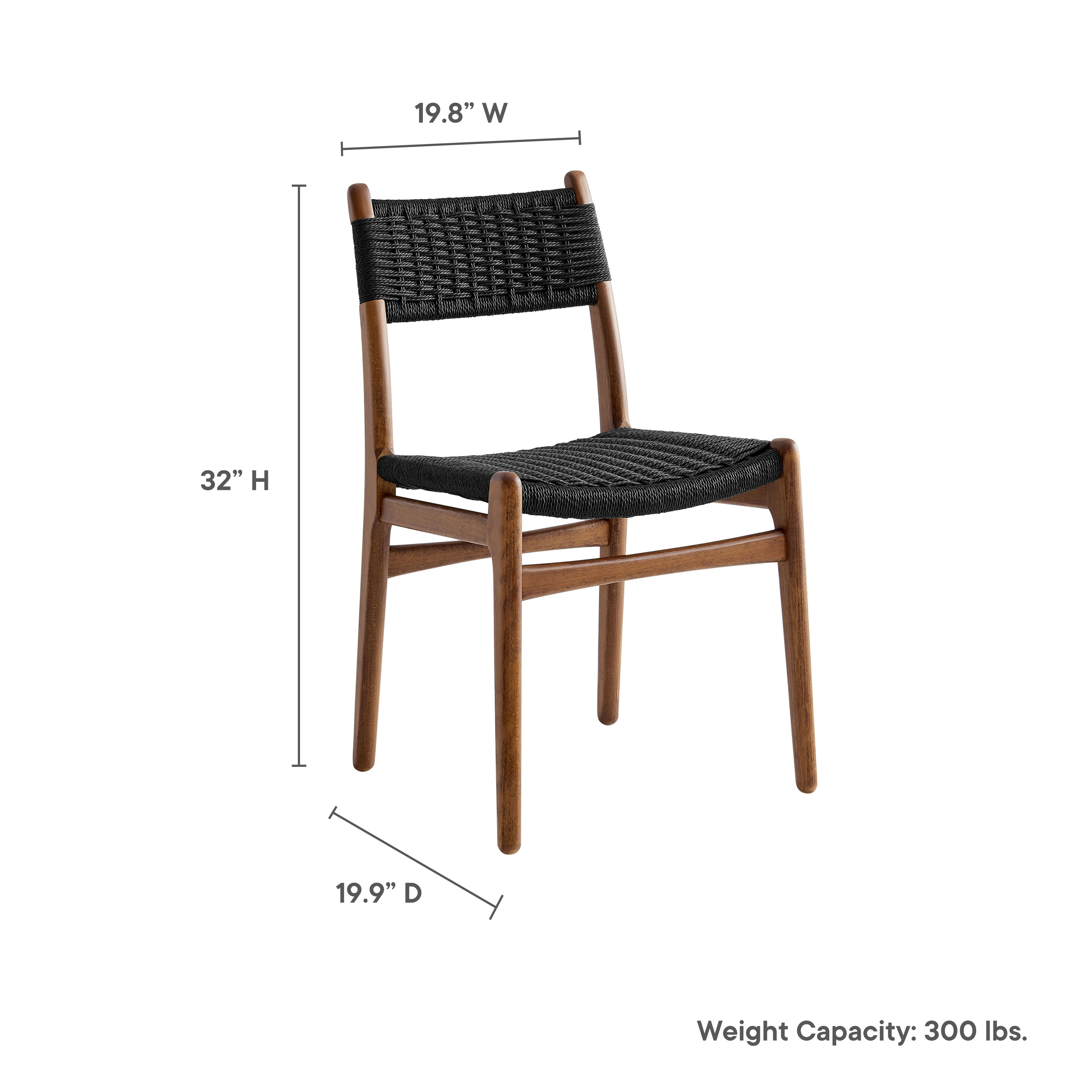 Wynn Rope and Wood Dining Side Chairs