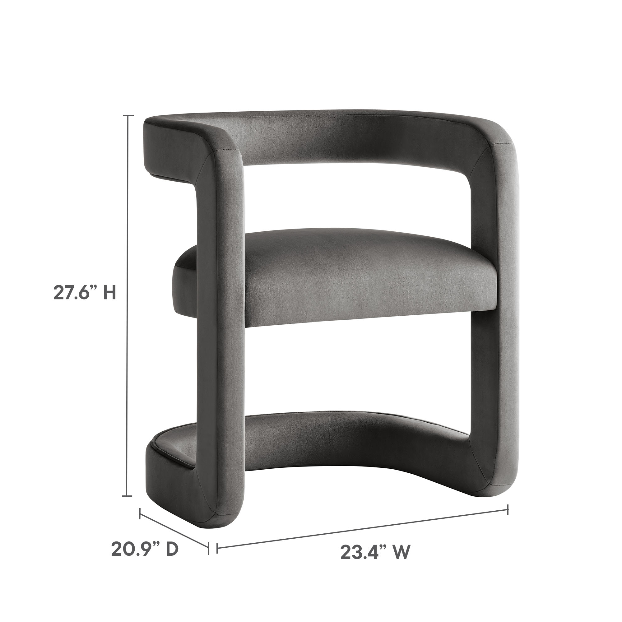 Modway Winslow Velvet Dining Chair 