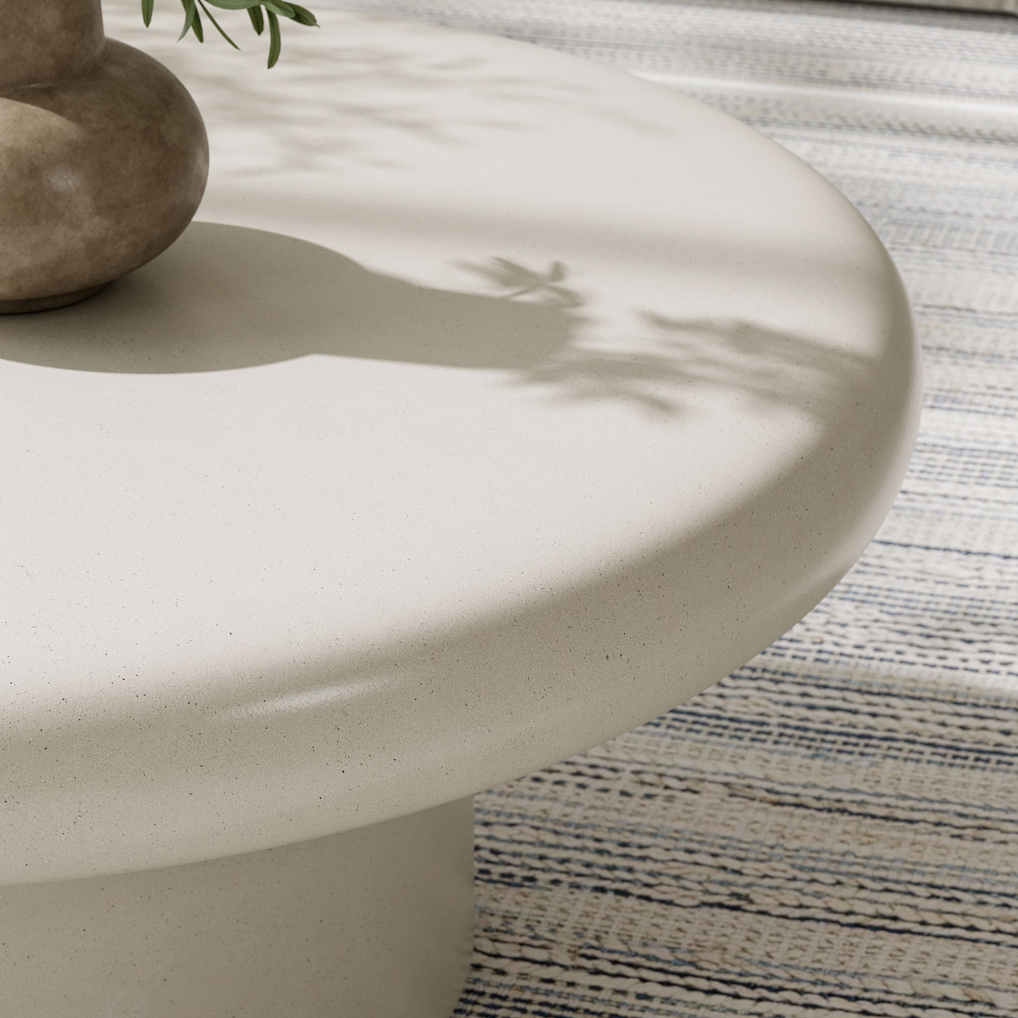 Argos Indoor - Outdoor Patio Concrete Round Coffee Table