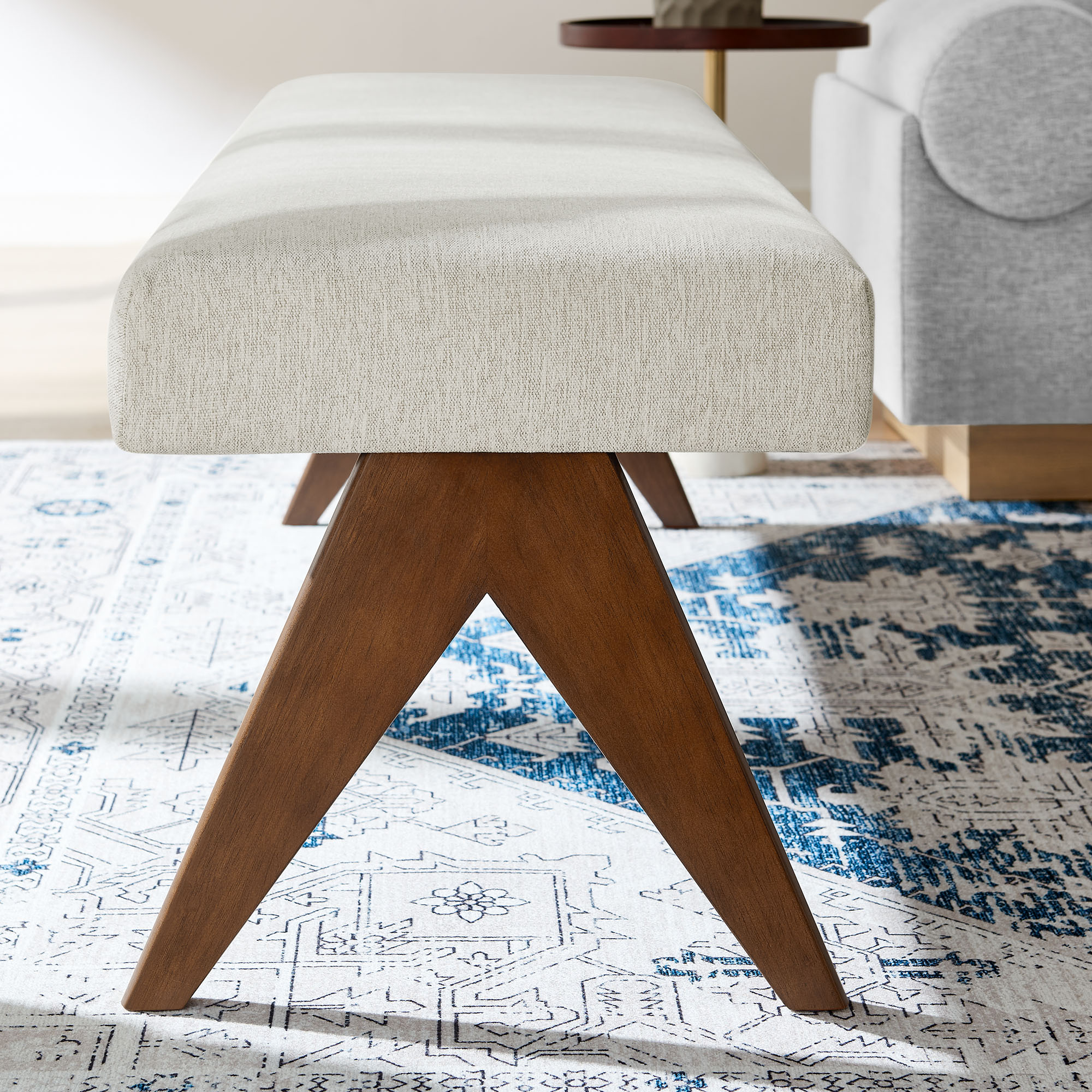 Lyra 63" Fabric Upholstered Bench