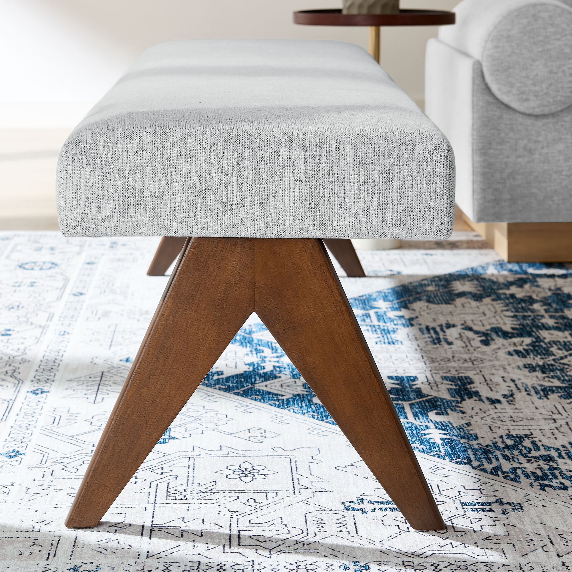 Lyra 63" Fabric Upholstered Bench