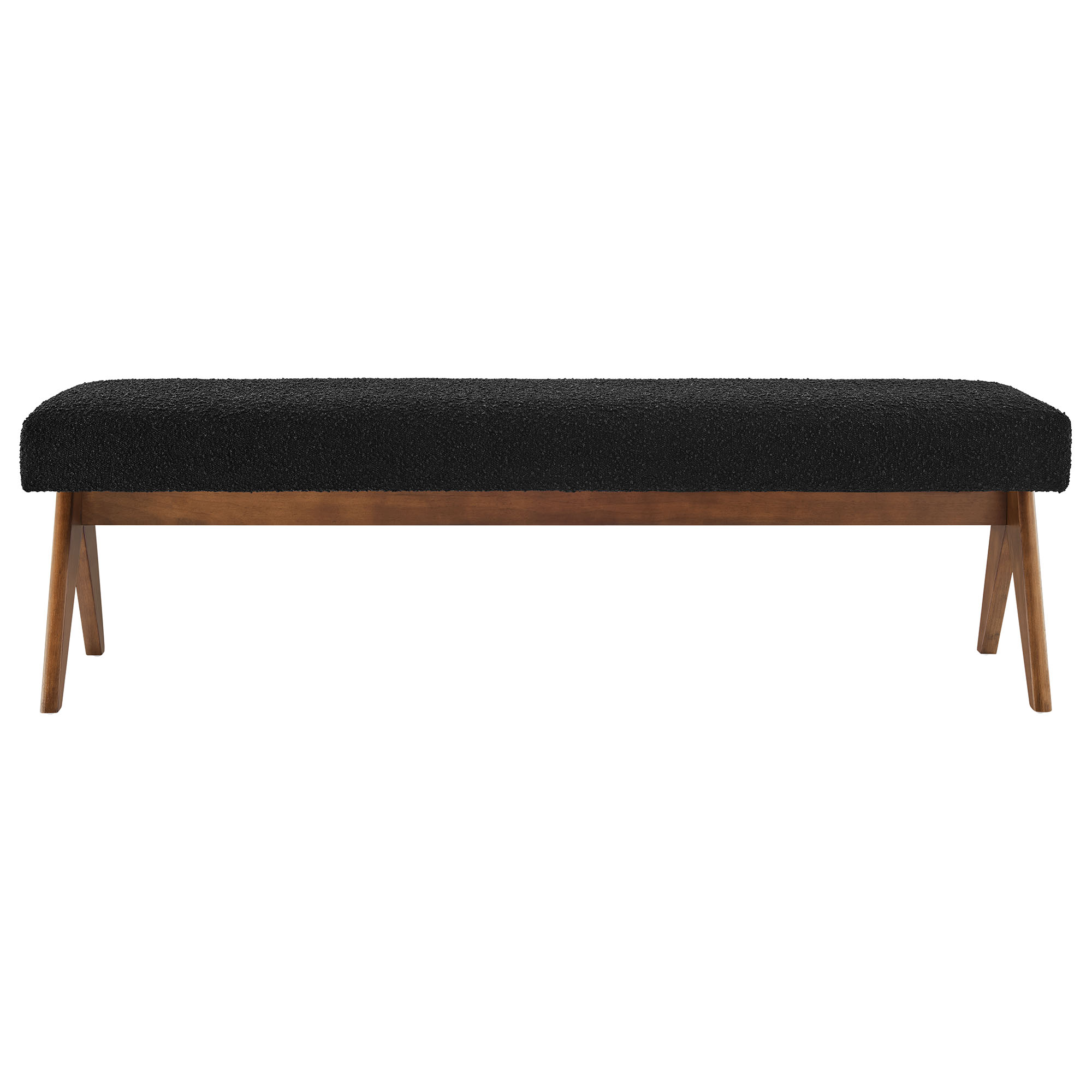 Lyra 63" Boucle Upholstered Bench