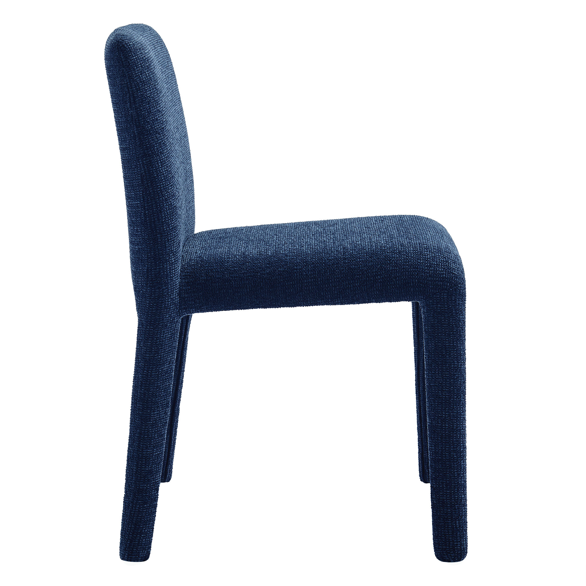 Modern Contemporary Urban Design Kitchen Room Dining Chair, Blue, Fabric