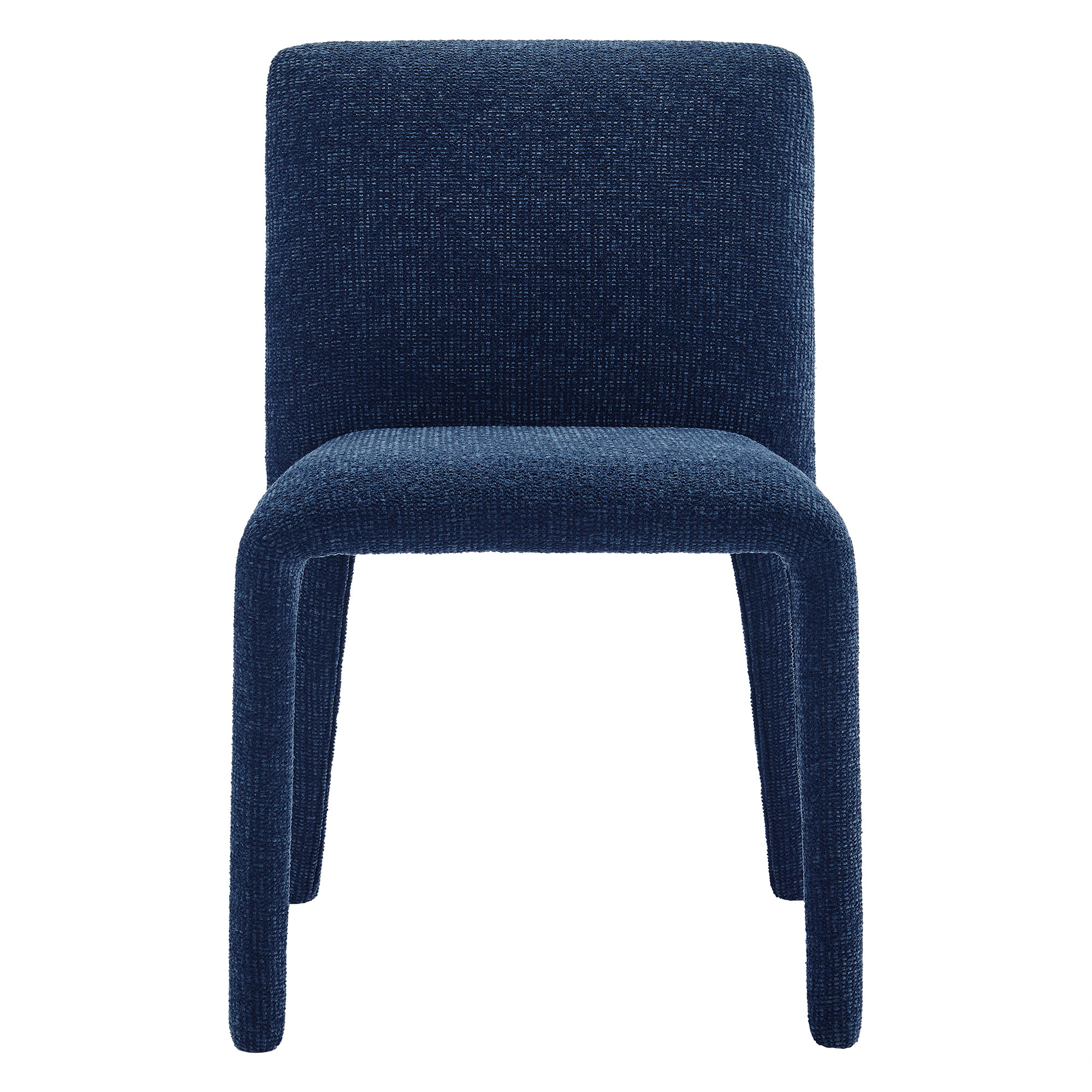 Barrel Back Vegan Leather Dining Accent Chair - Toast