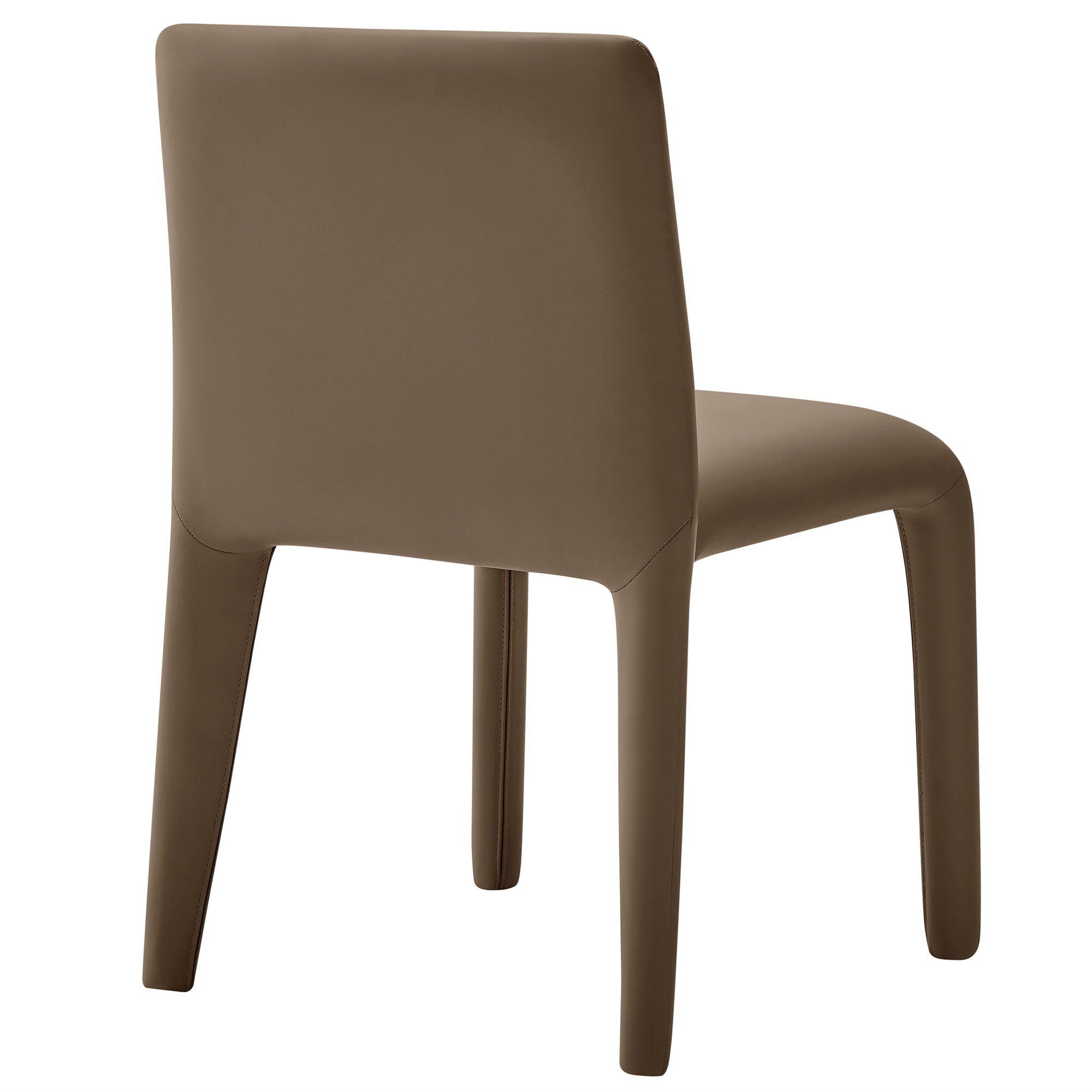 Modway Rhodes Vegan Leather Upholstered Dining Chair in Mushroom Brown
