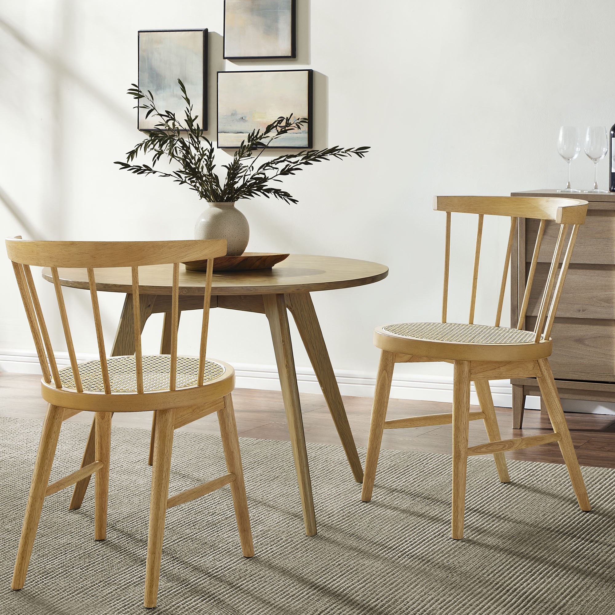 Lykke Curved Spindle Back Dining Chairs