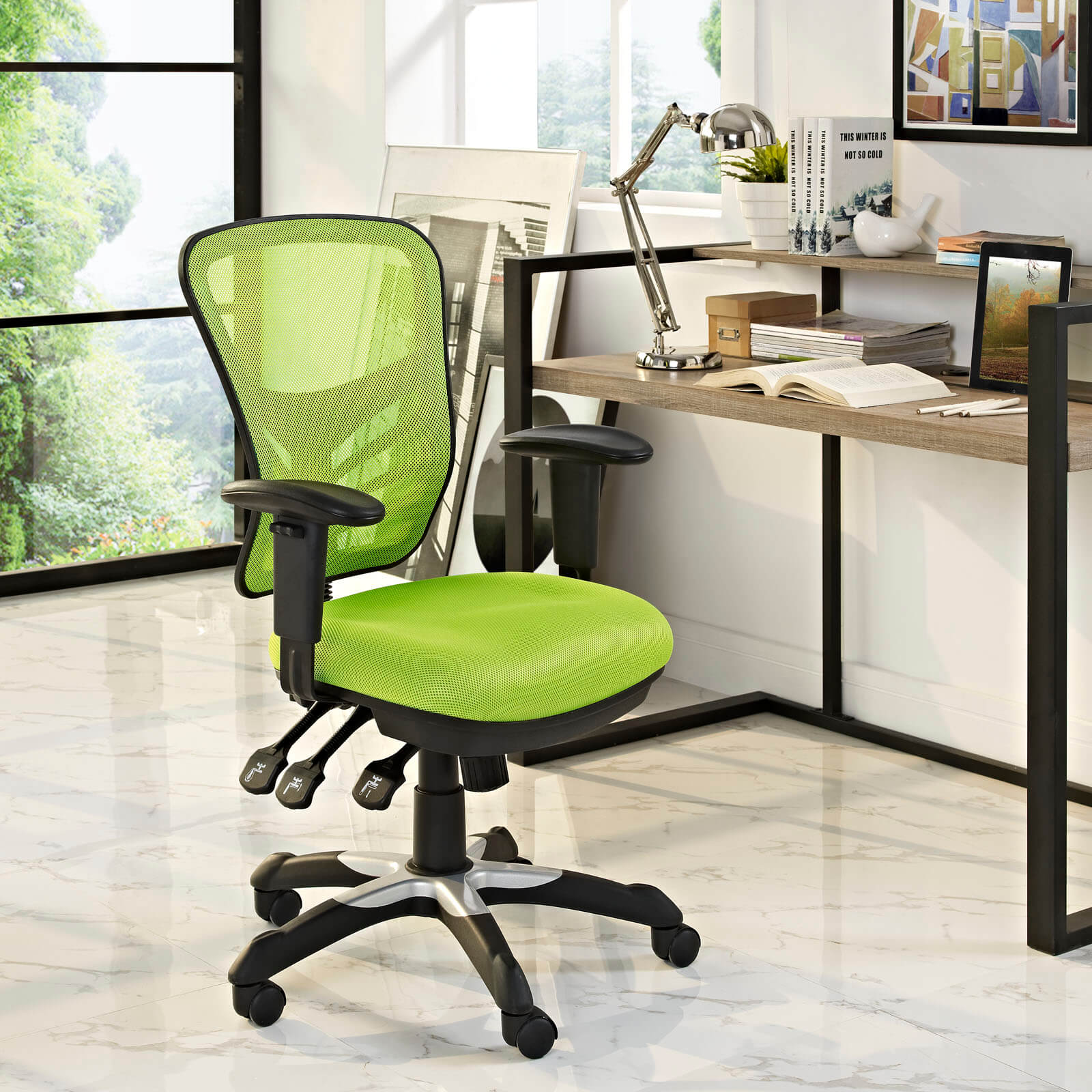 Articulate Office Chair, Green by Modway Furniture