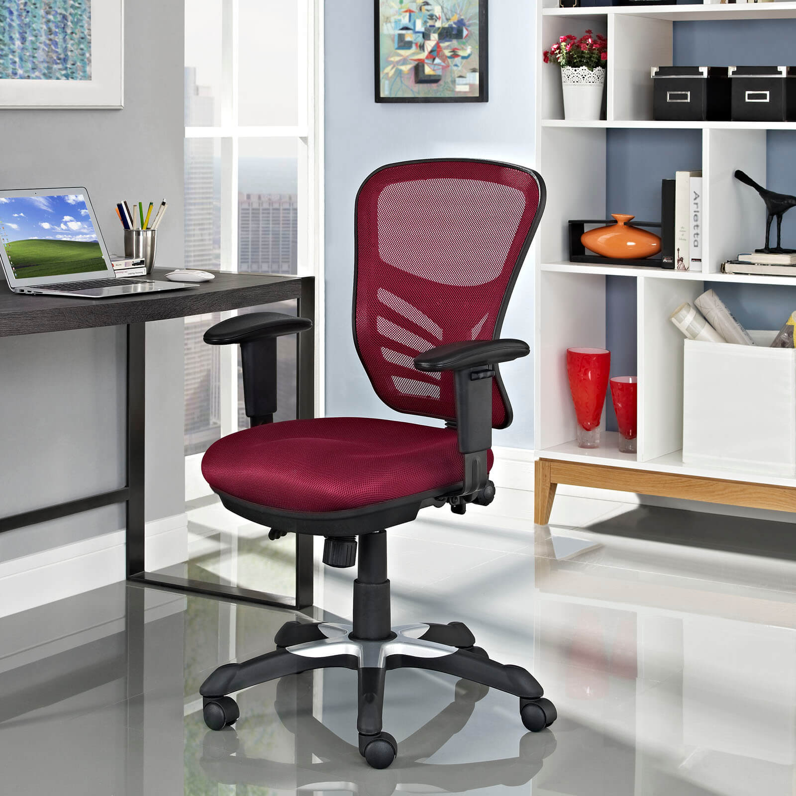 Articulate Office Chair, Red by Modway Furniture