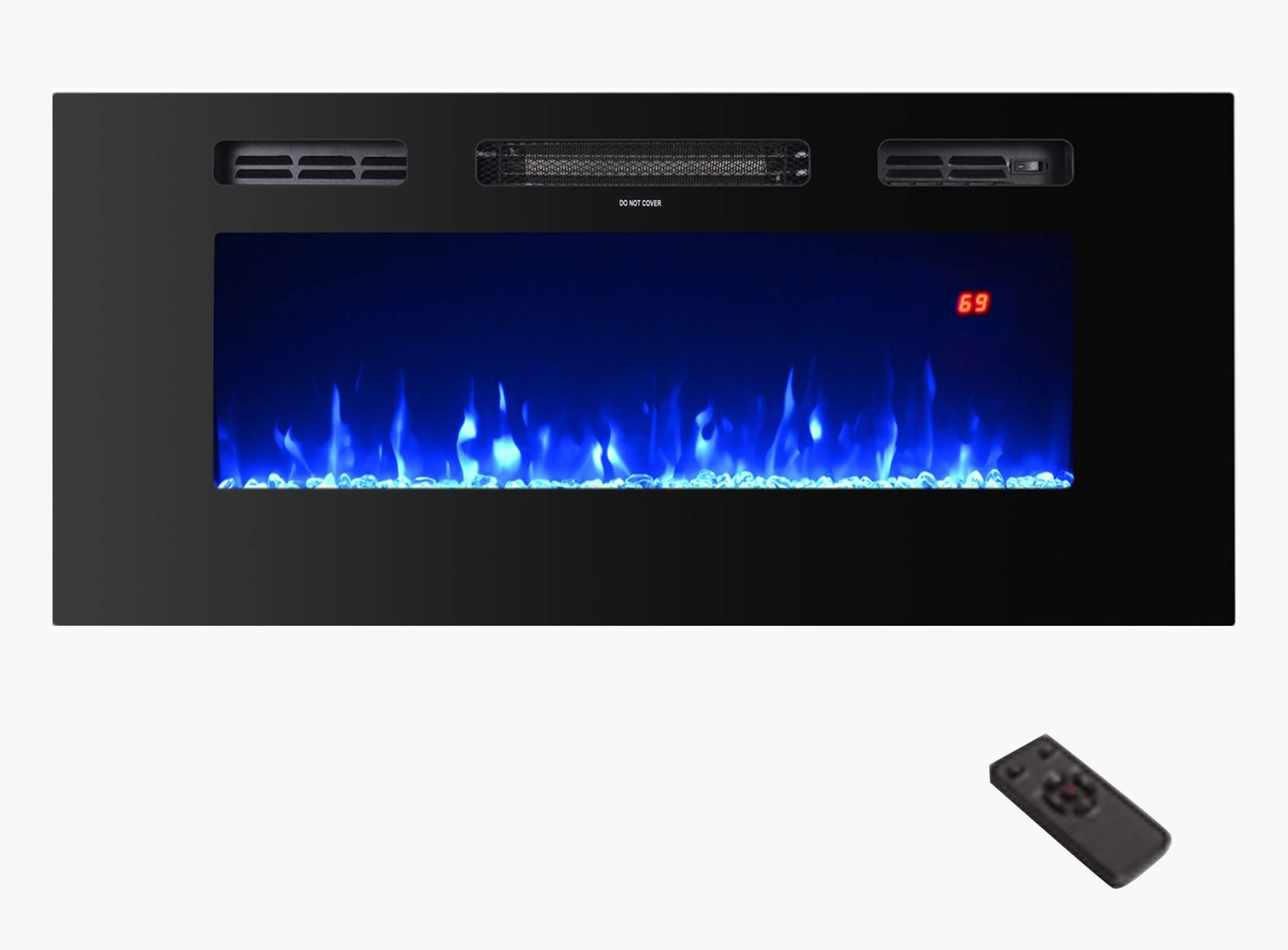 Wall Mounted 40" Electric Fireplace