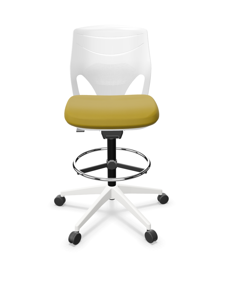 Efit 40 Adjustable Swivel Office Draughtsman Chair w/Footrest & Synchro Mechanism