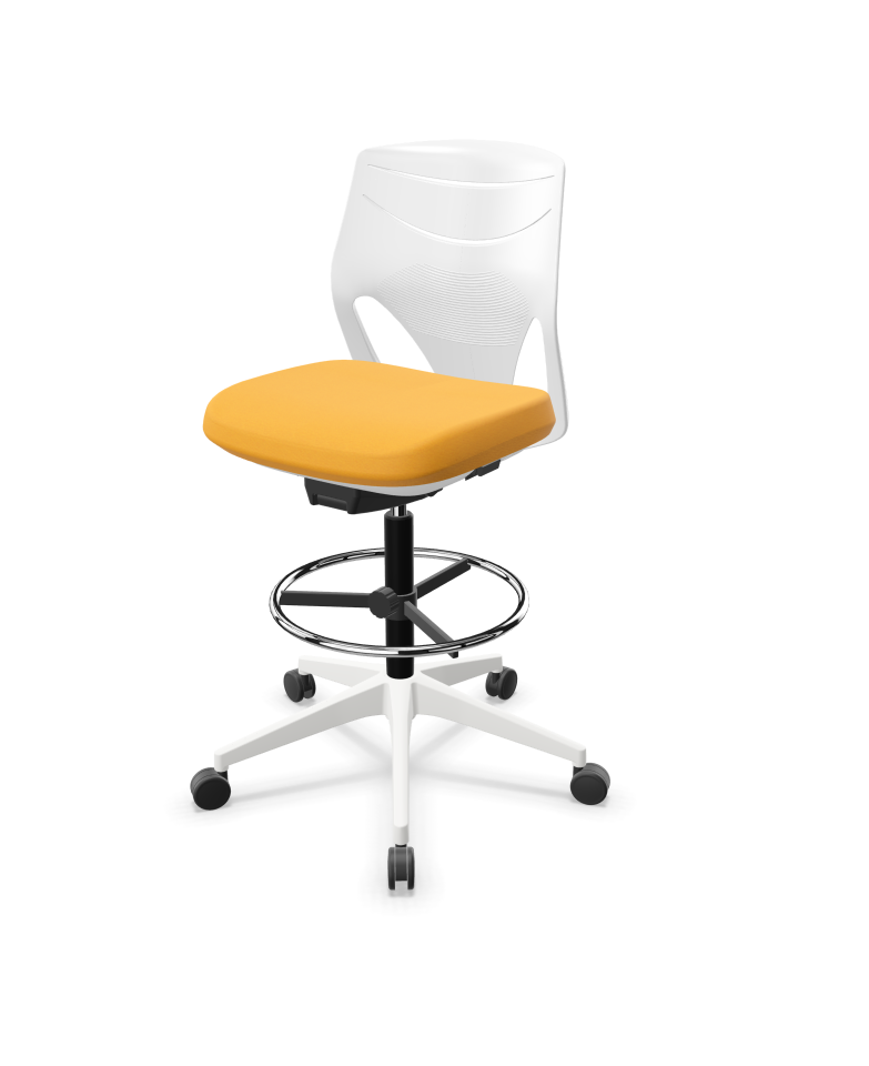 Efit 40 Adjustable Swivel Office Draughtsman Chair w/Footrest & Synchro Mechanism