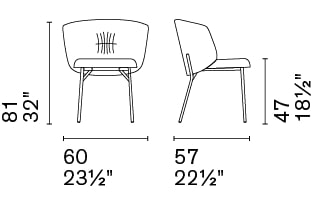 Sweel Fabric/Metal Customizable Dining Chair