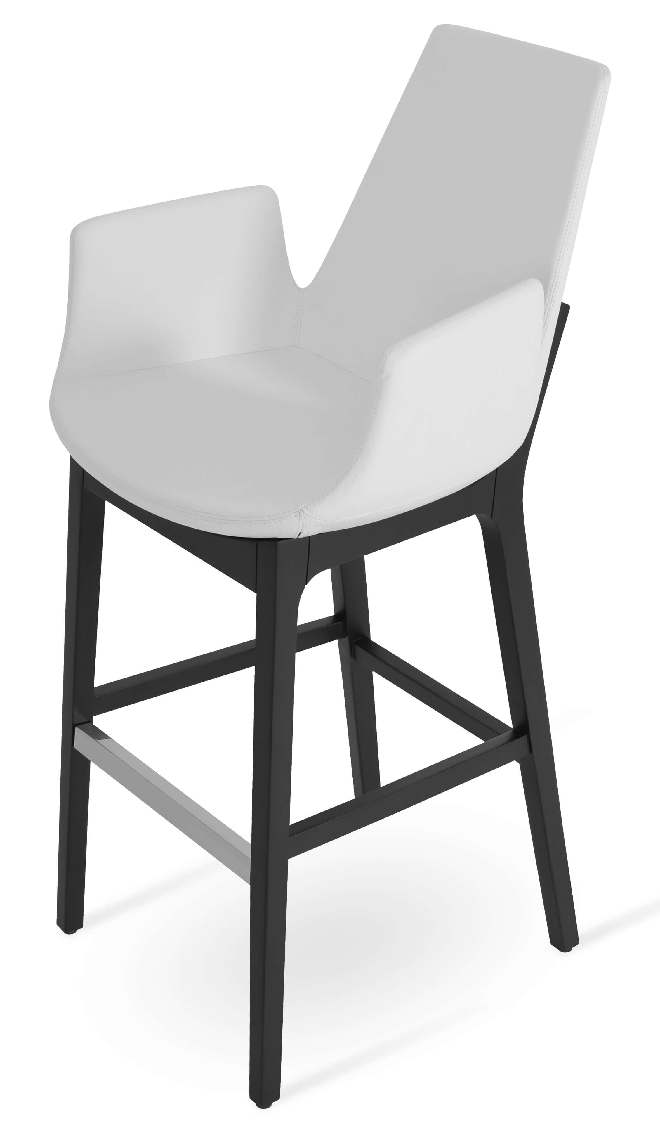 Eiffel Wood Arm Barstool