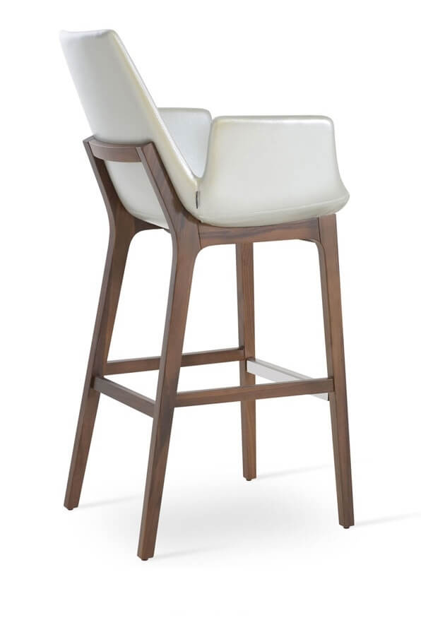Eiffel Wood Arm Barstool