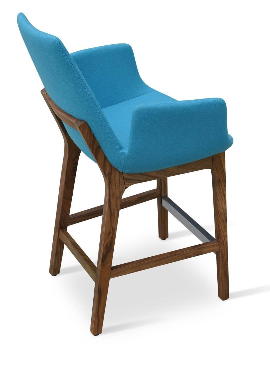 Eiffel Wood Arm Counter Stool