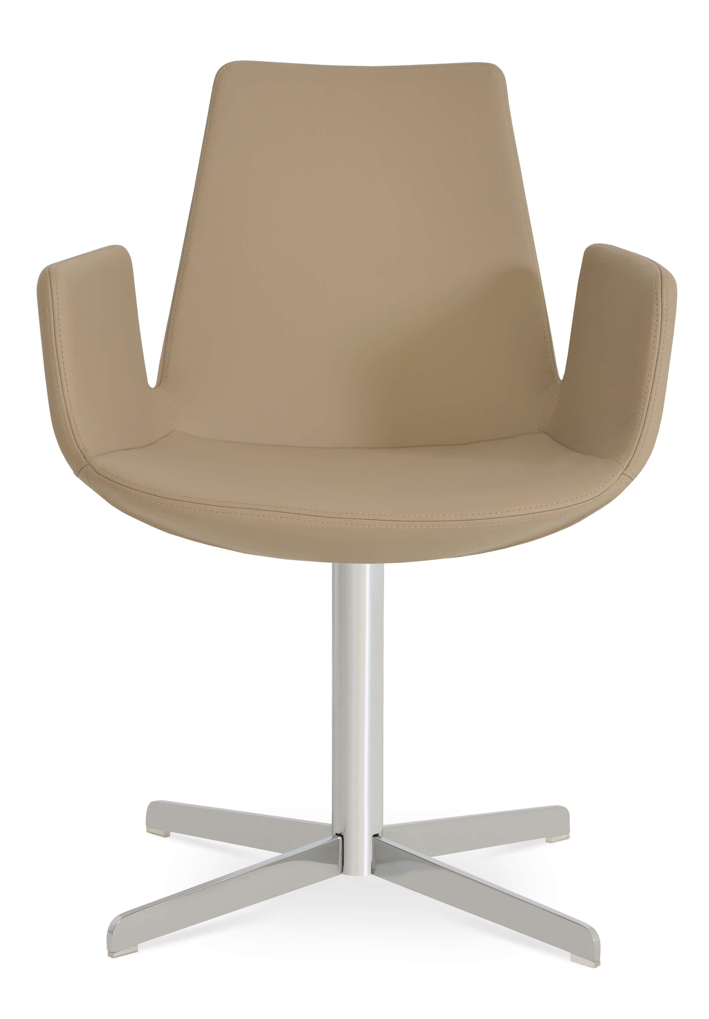 Eiffel 4 Star Swivel Dining Arm Chair