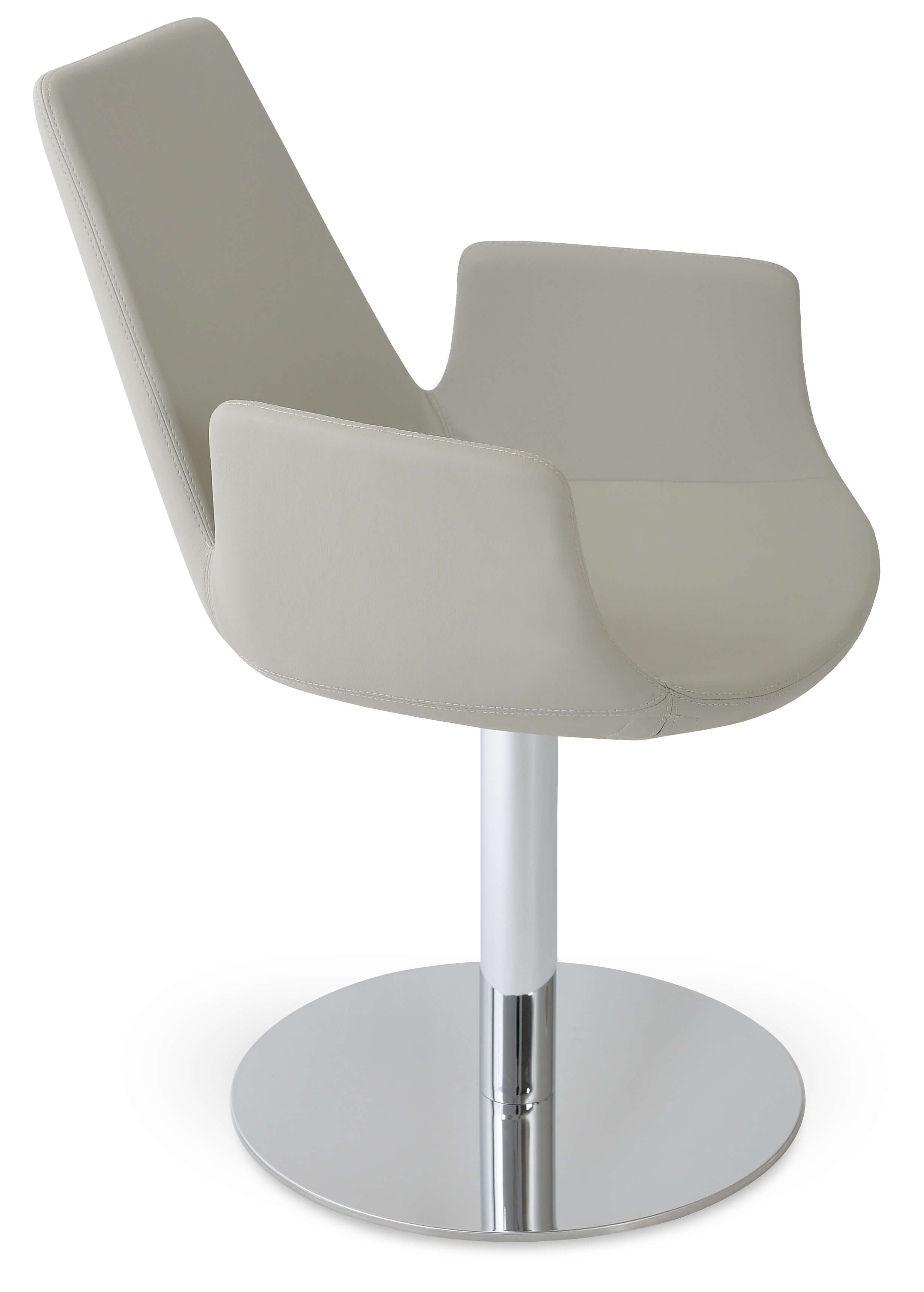 Eiffel Round Swivel Dining Arm Chair