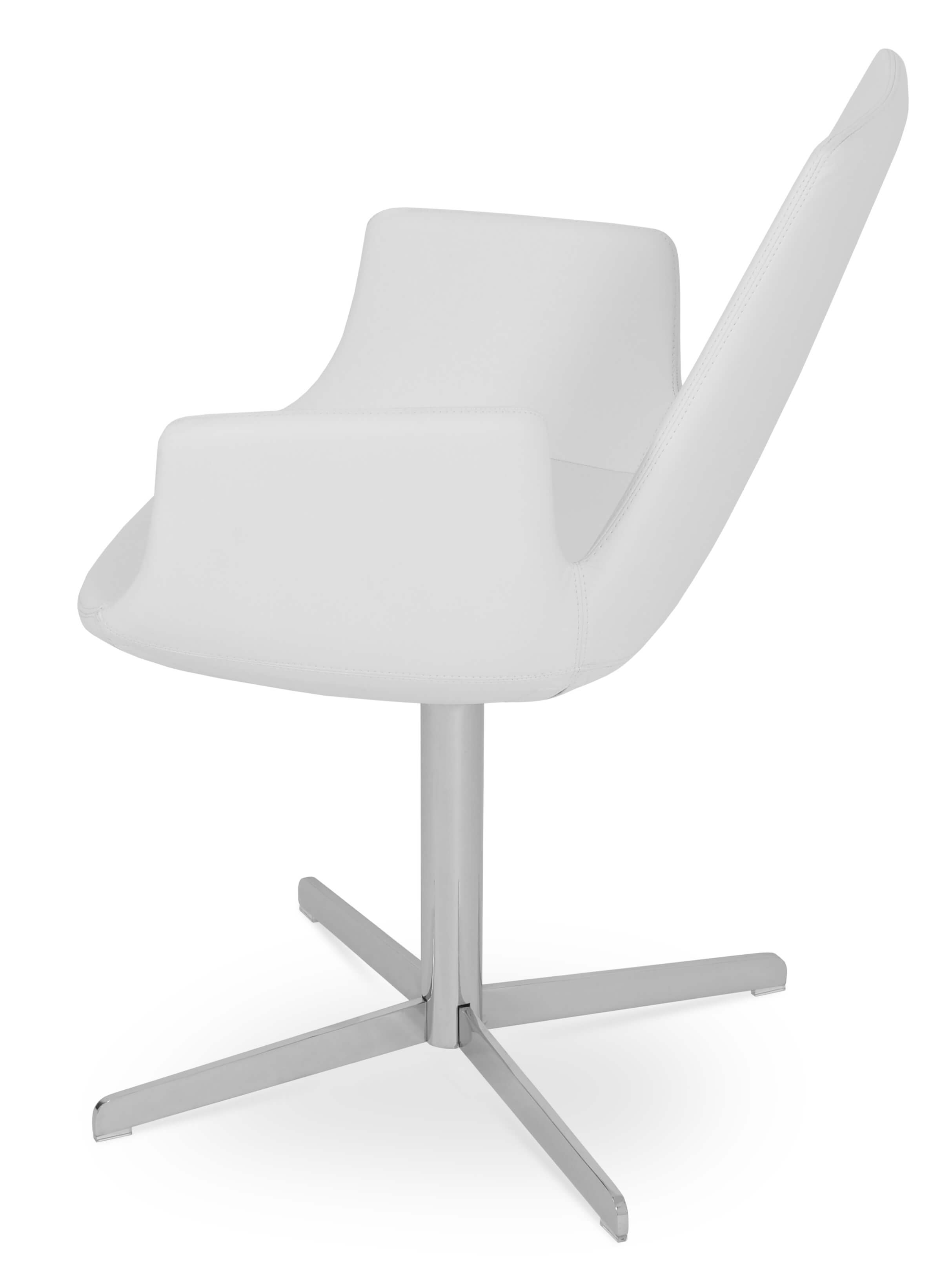 Eiffel 4 Star Swivel Dining Arm Chair