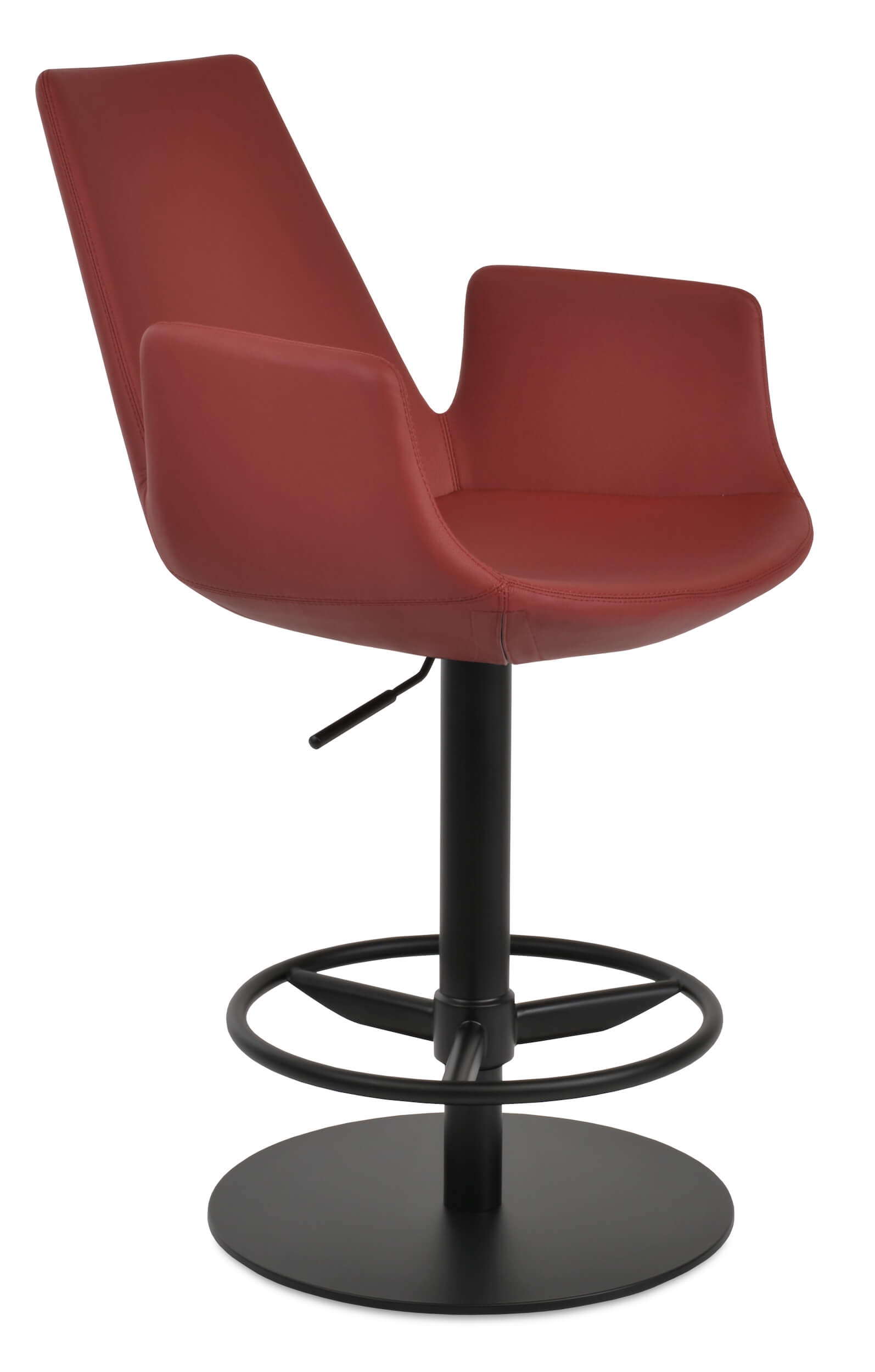 Eiffel Piston Steel Arm Stool