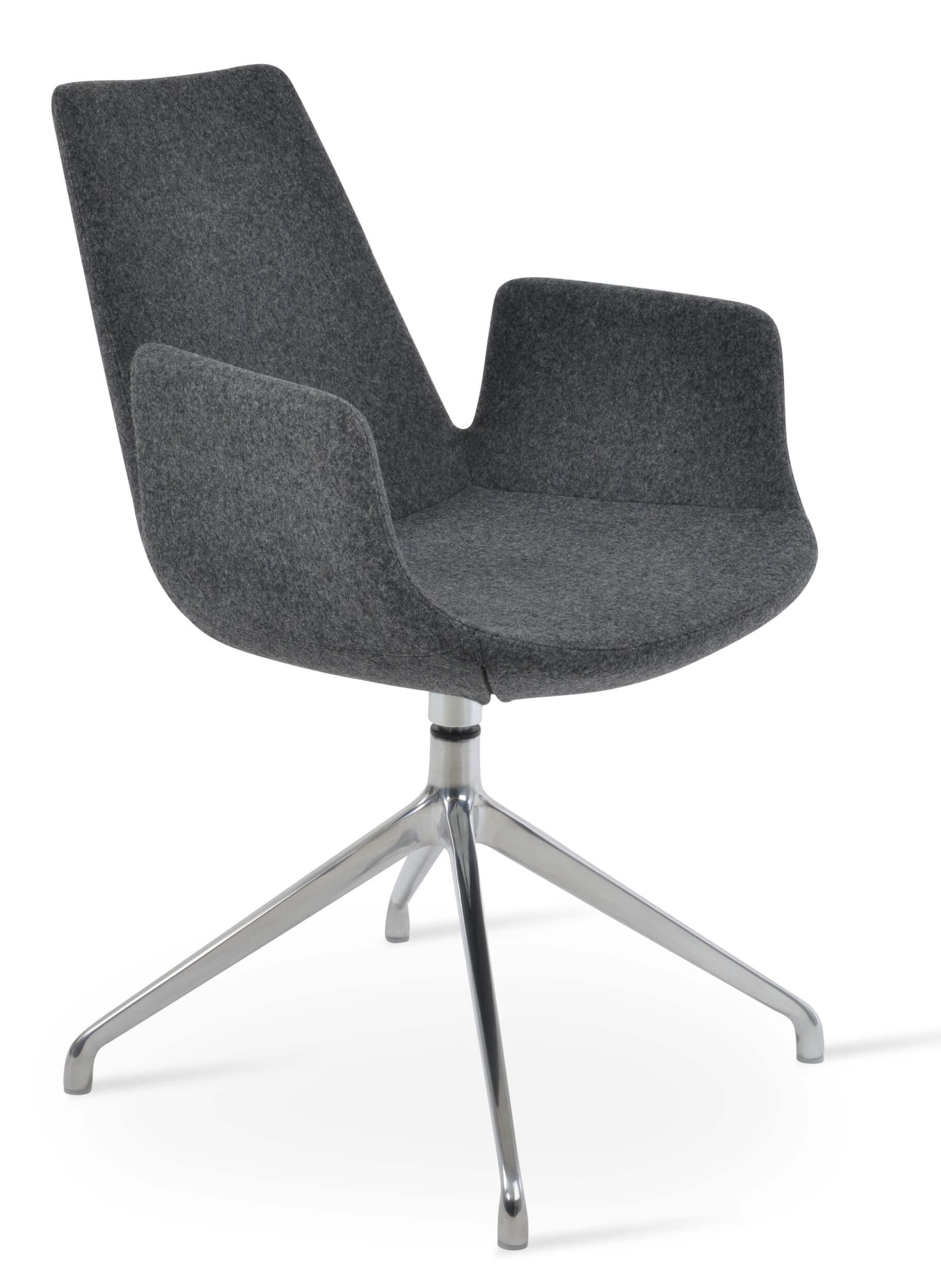 Eiffel Spider Swivel Dining Arm Chair