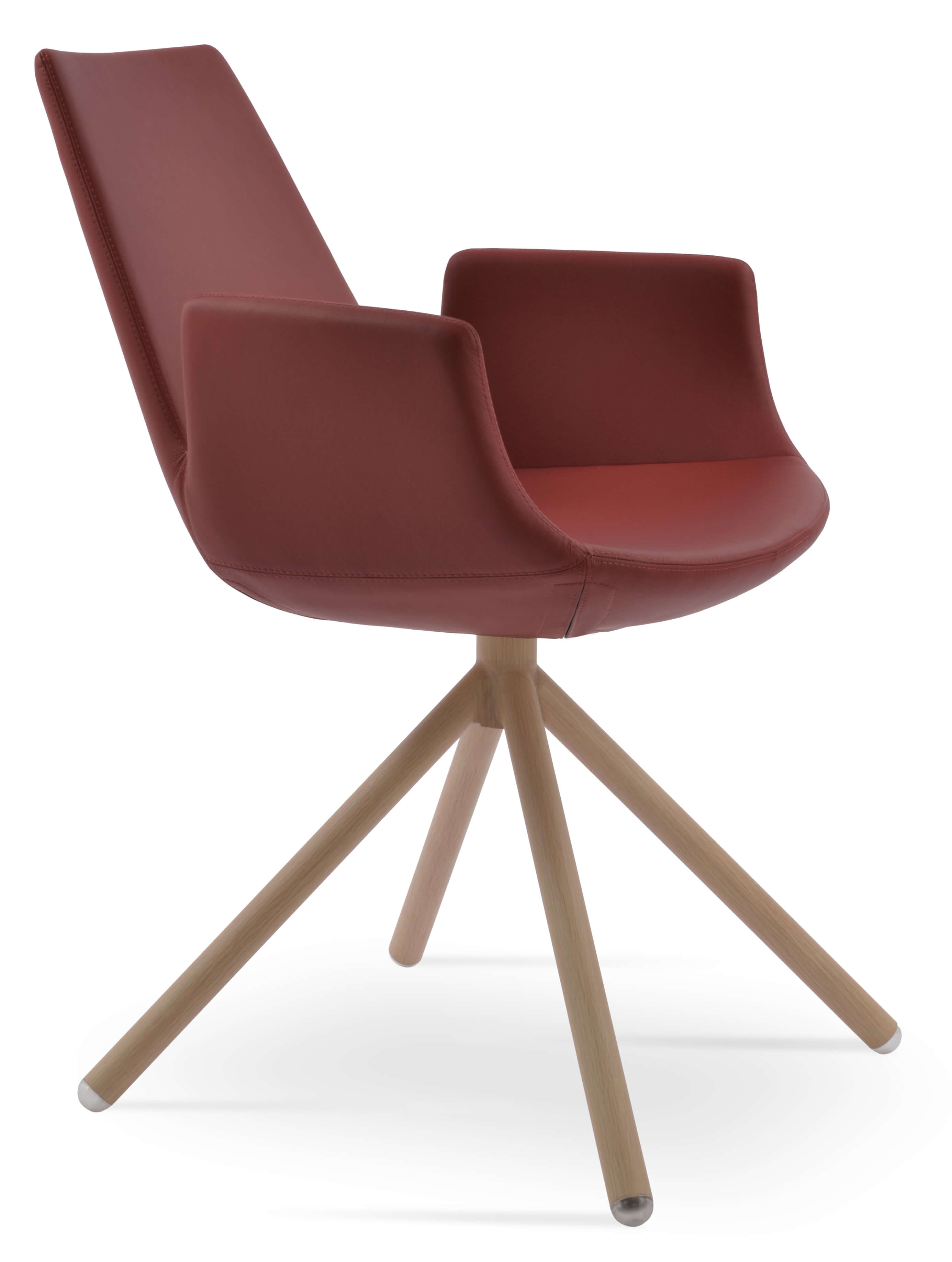 Eiffel Stick Swivel Dining Arm Chair